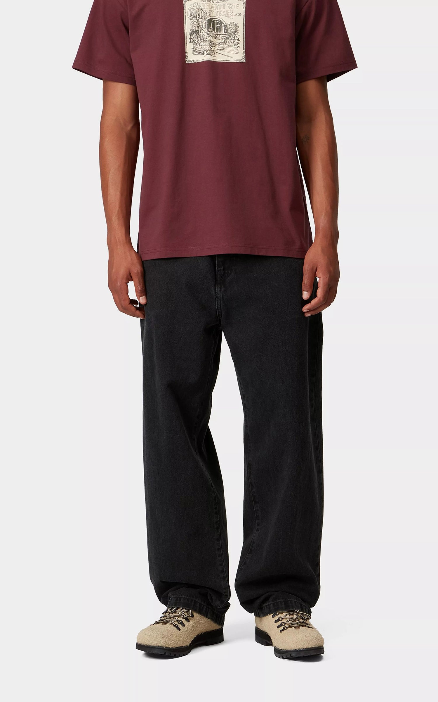 Carhartt WIP Landon Pant Robertson Denim Stone Washed Black