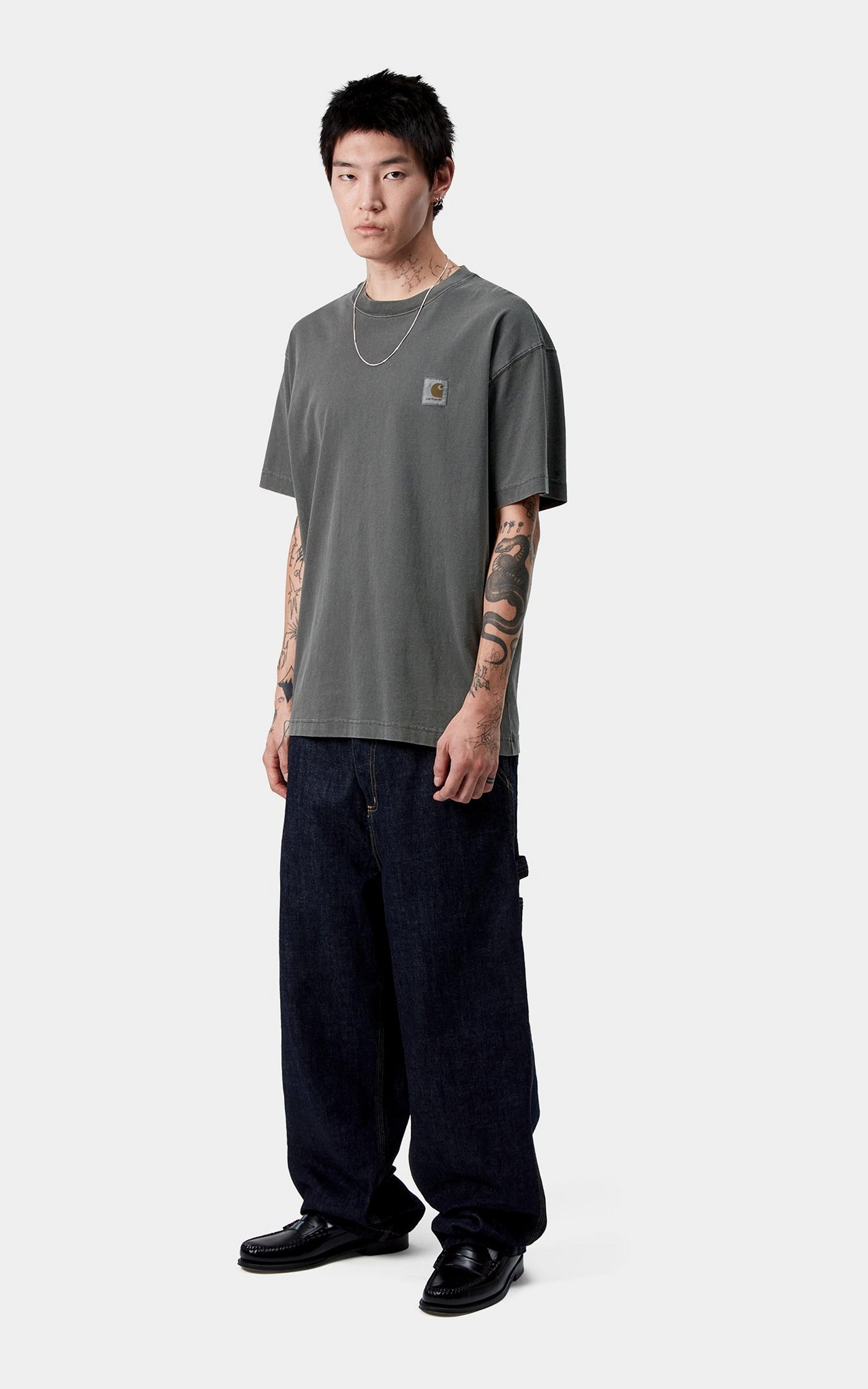 Carhartt WIP S/S Vista T-Shirt Garment Dyed Black