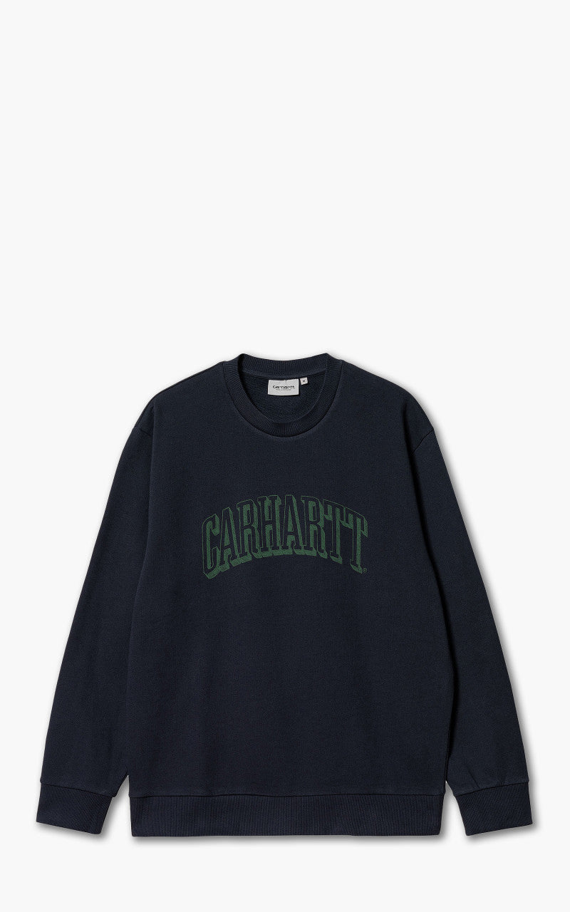 Carhartt WIP Scrawl Sweatshirt Dark Navy/Bonsai