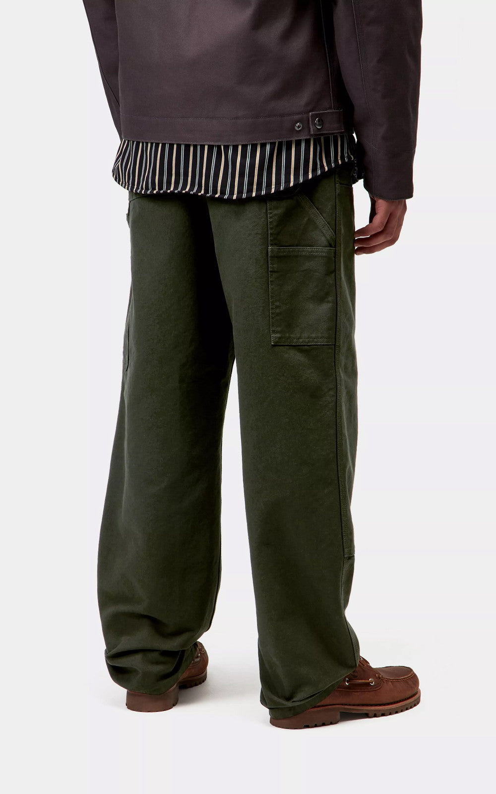 Carhartt WIP Double Knee Pant Dearborn Canvas Rinsed Olive