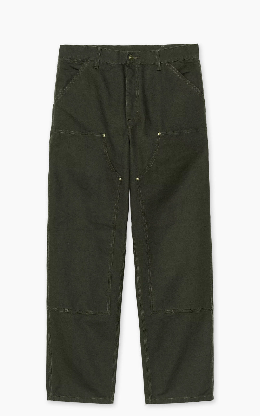 Carhartt WIP Double Knee Pant Dearborn Canvas Rinsed Olive