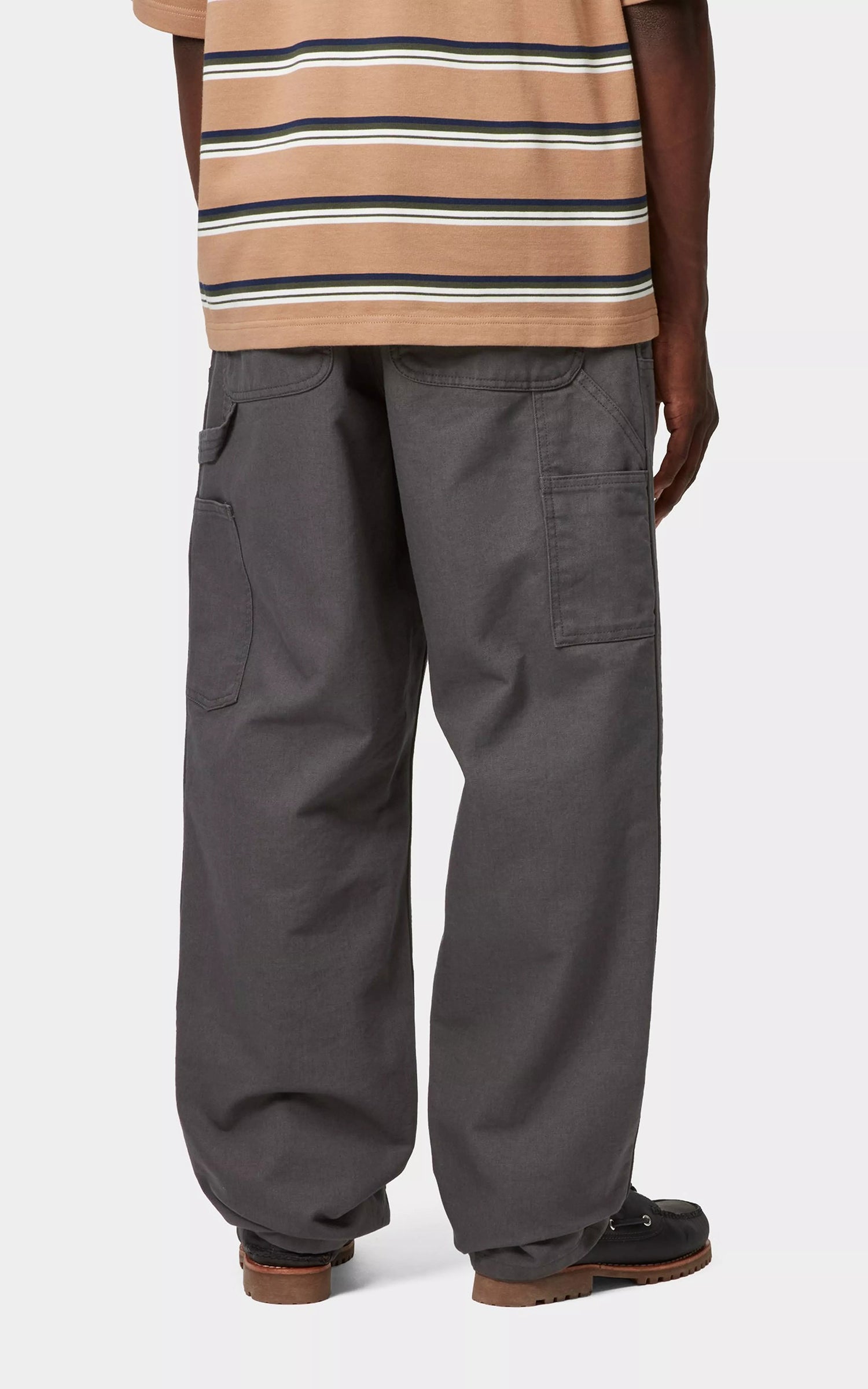 Carhartt WIP Double Knee Pant Dearborn Canvas Rinsed Graphite