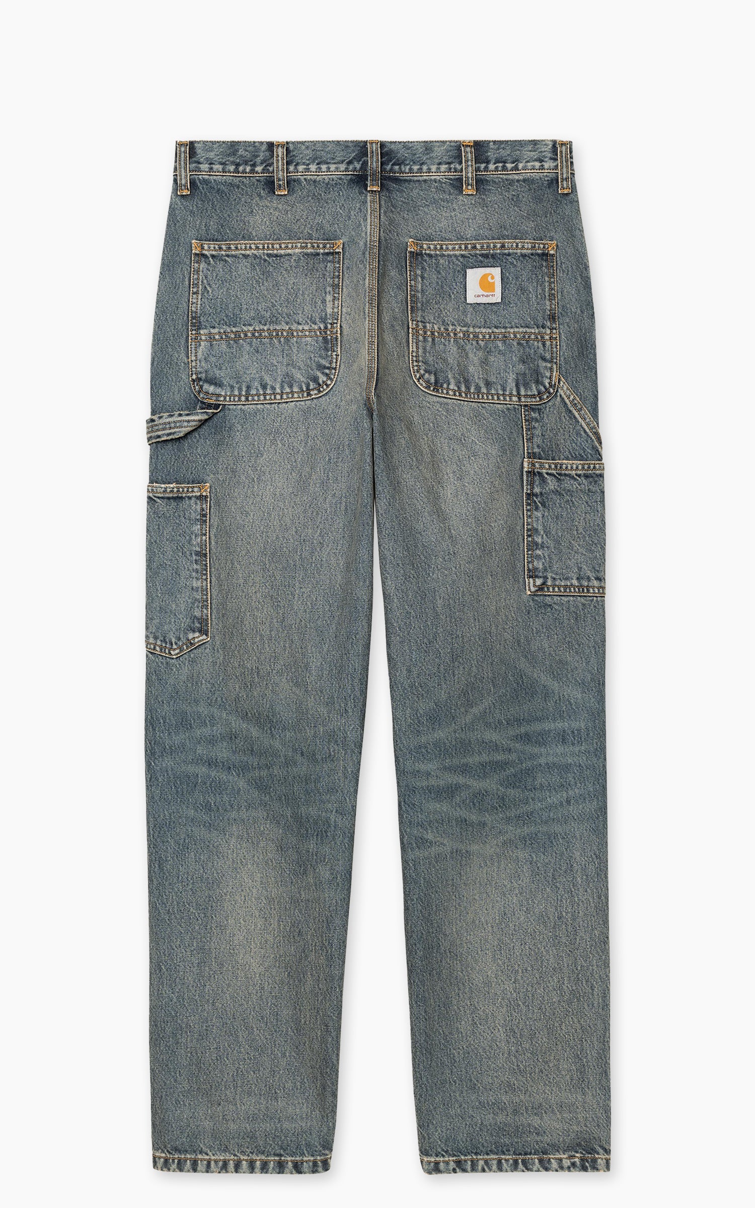 Carhartt WIP Single Knee Pant Smith Denim Worn Washed Blue