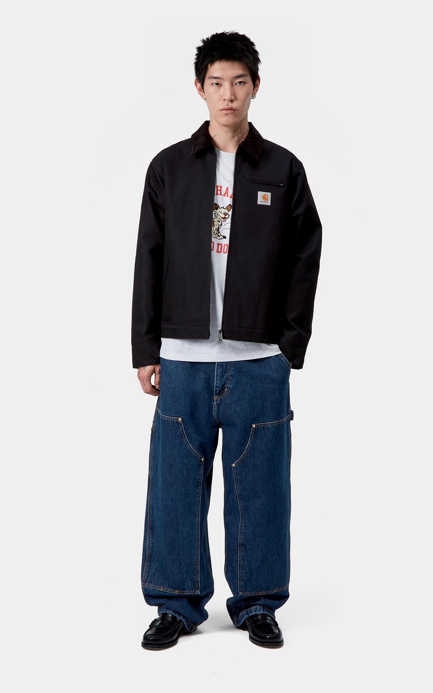 Carhartt WIP Nash Double Knee Pant Smith Denim Stone Washed Blue