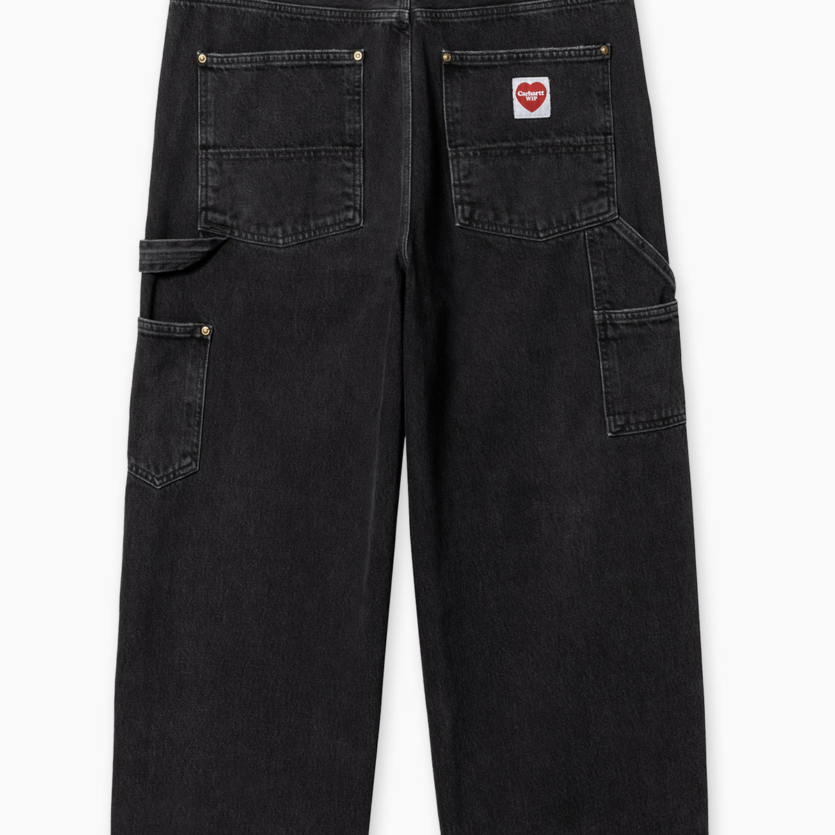 Carhartt WIP Nash Double Knee Pant Smith Denim Stone Washed Black