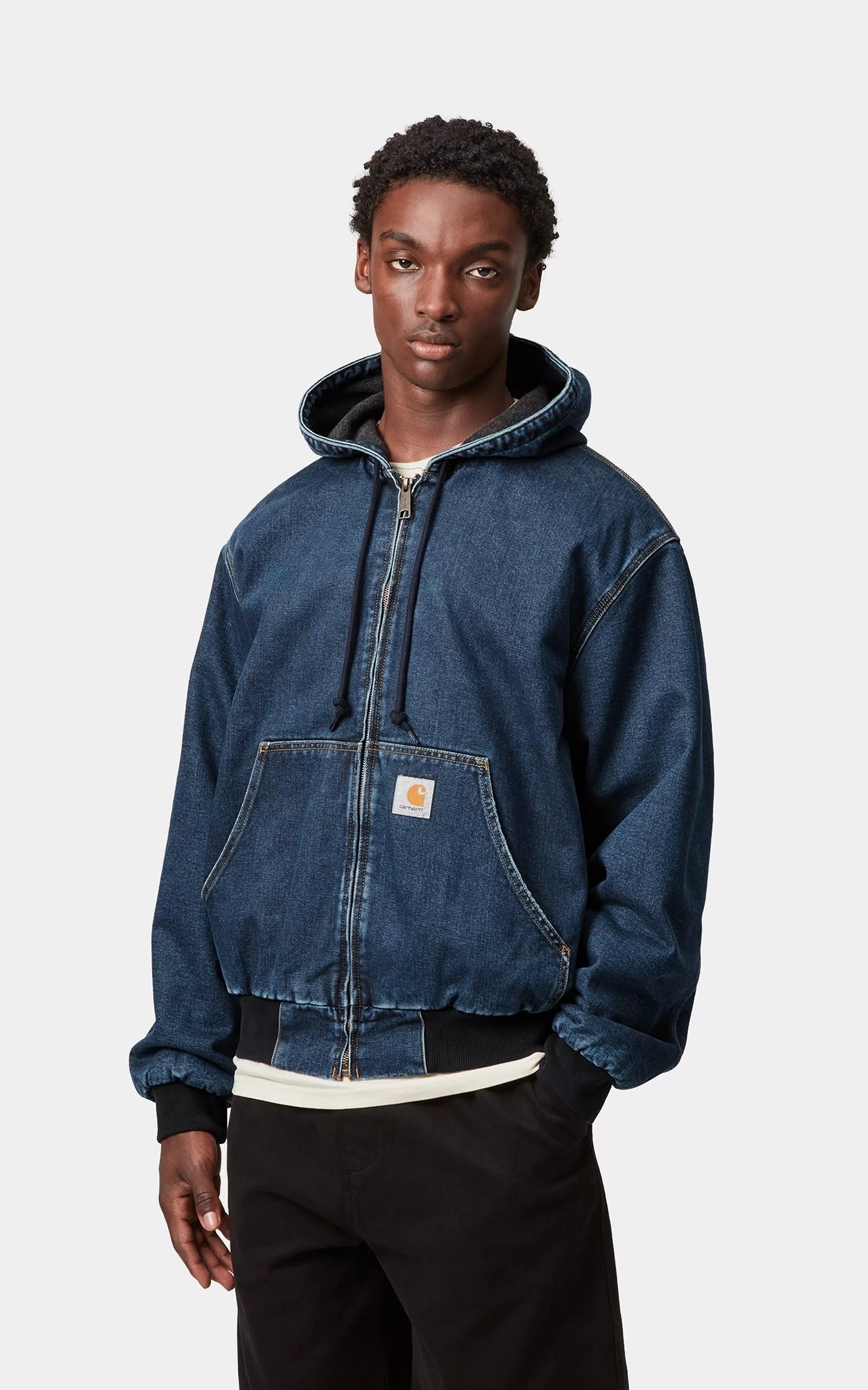 Carhartt WIP OG Active Jacket Maitland Denim Lined Stone Washed Blue