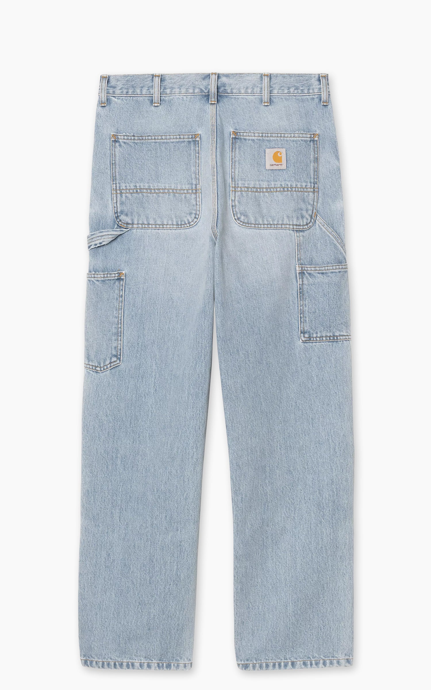 Carhartt WIP Double Knee Pant Smith Denim Heavy Worn Bleached Blue
