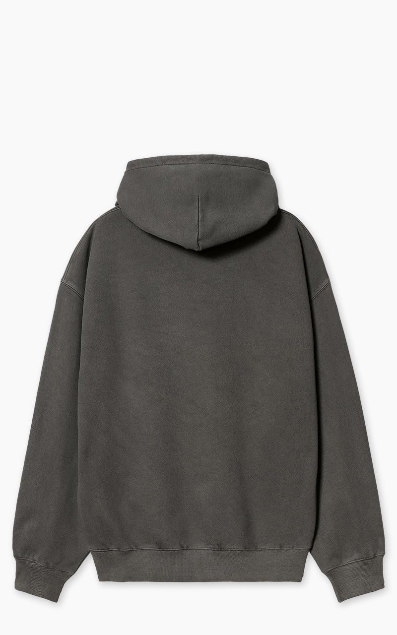Carhartt WIP Hooded Library Sweatshirt Garment Dyed Black
