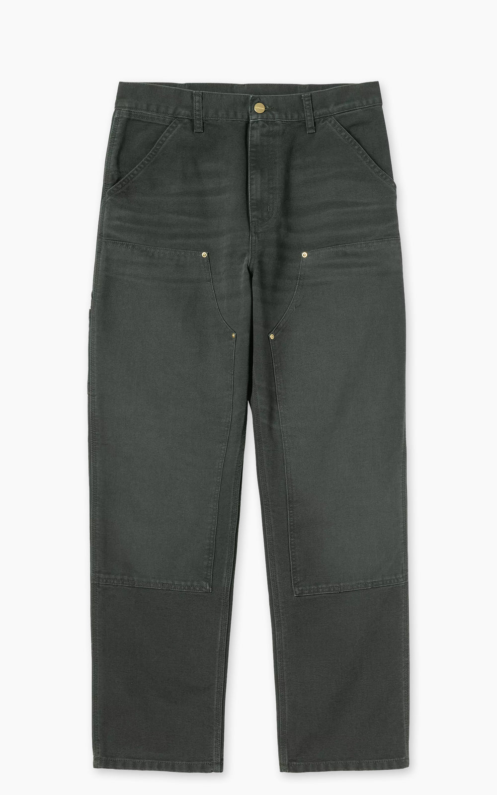 Carhartt WIP Double Knee Pant Dearborn Canvas Stone Canvas Raven