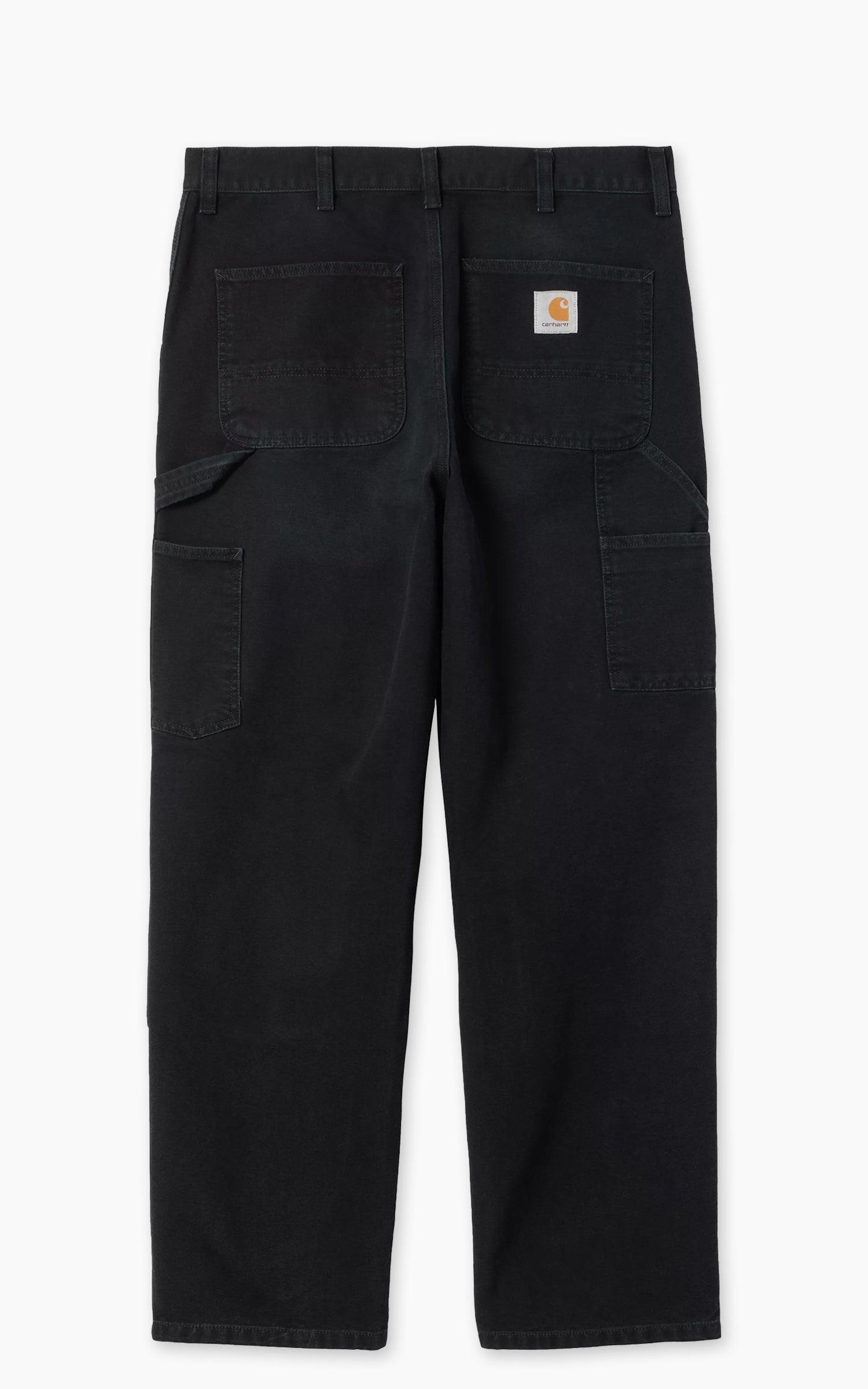 Carhartt WIP Double Knee Pant Dearborn Canvas Stone Canvas Black