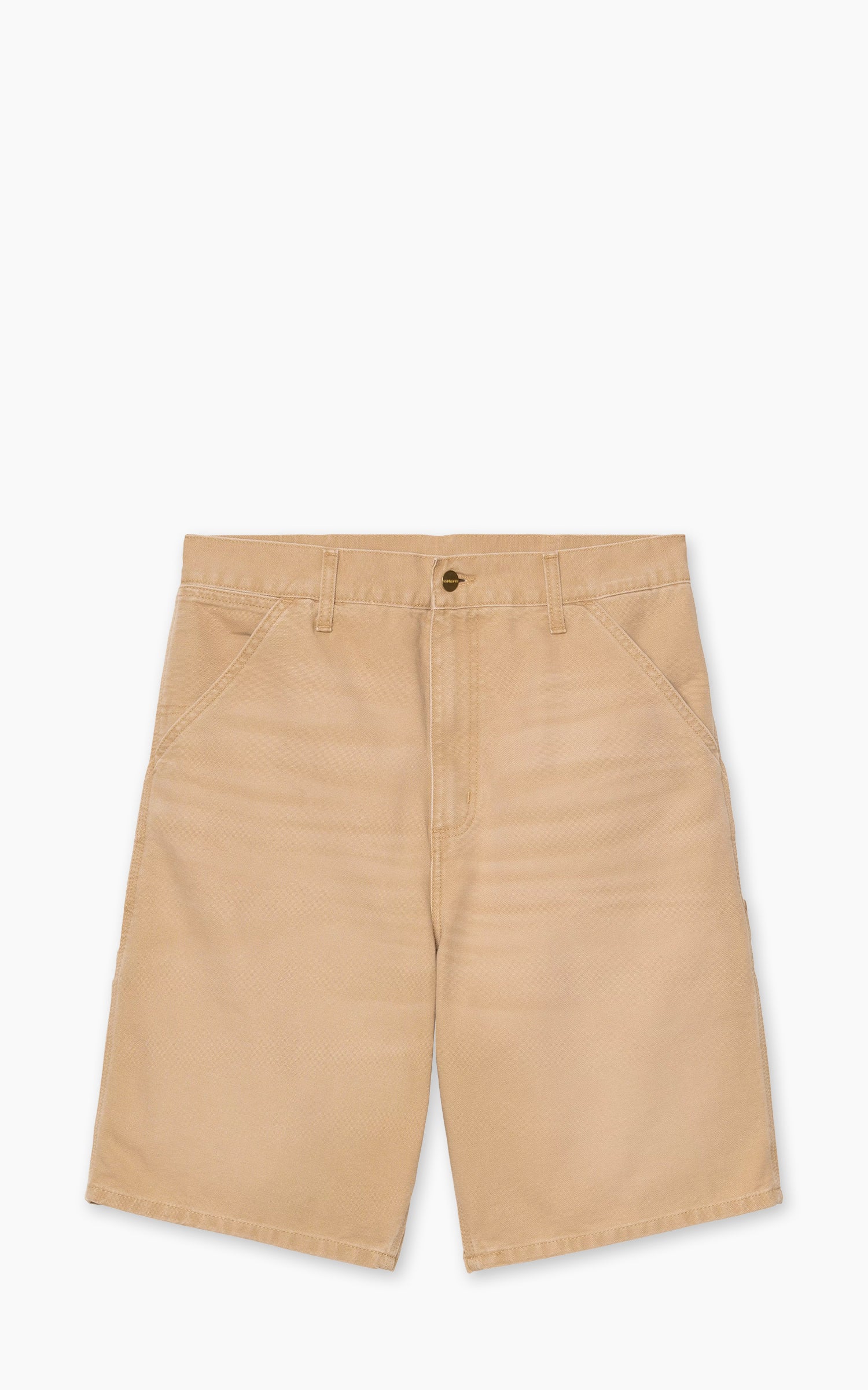 Carhartt WIP Single Knee Short Dearborn Canvas Stone Canvas Dusty H Brown