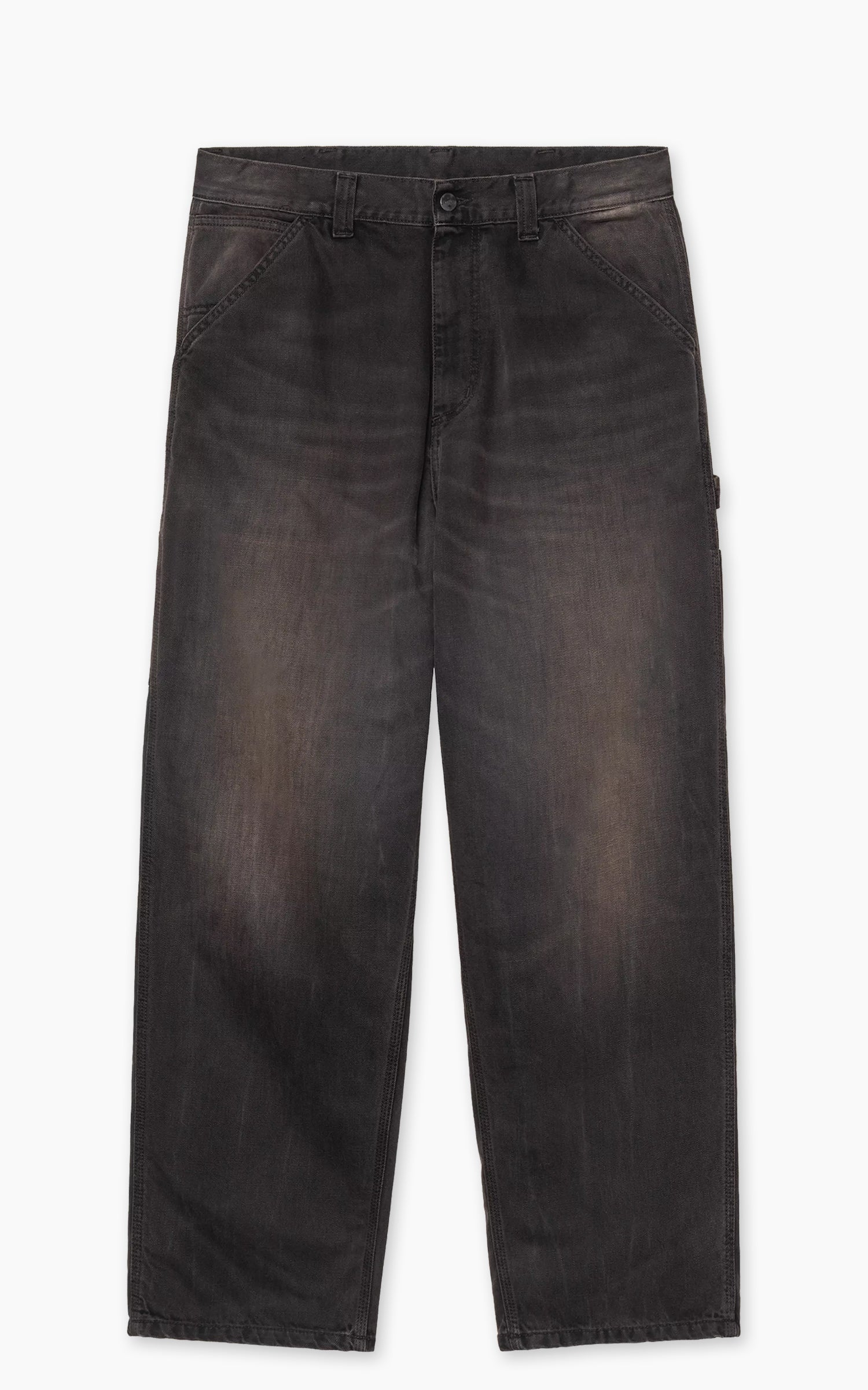 Carhartt WIP OG Single Knee Pant Camano Denim Used Wash Black/Tobacco