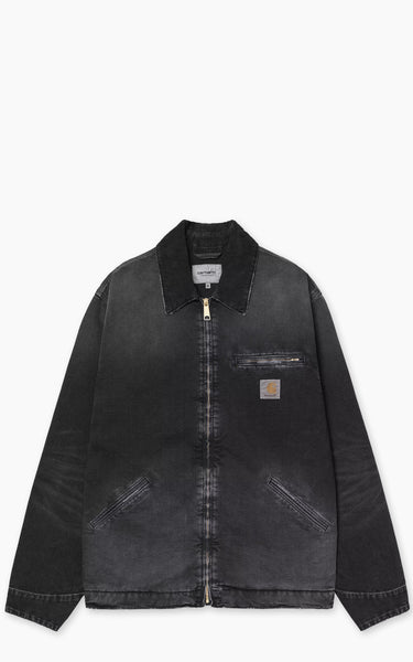 Carhartt WIP OG Detroit Jacket Dearborn Canvas Destroy Wash Black/Blac