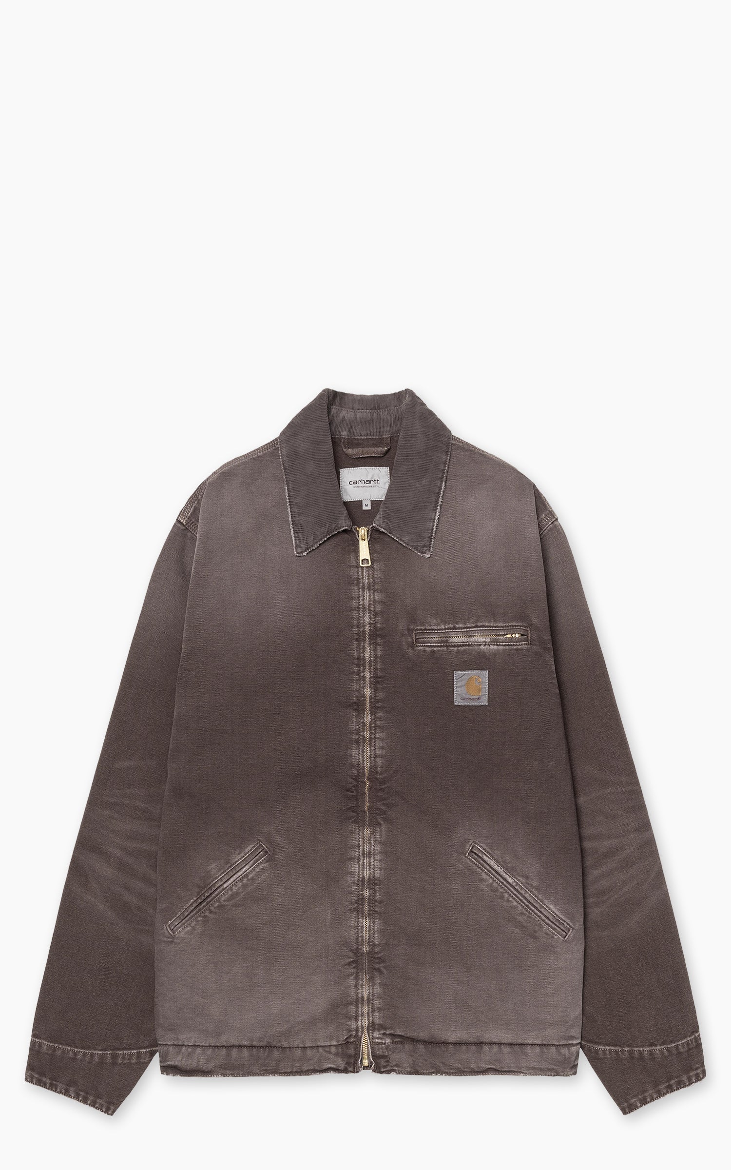 Carhartt WIP OG Detroit Jacket Dearborn Canvas Destroy Wash Tobacco/Tobacco