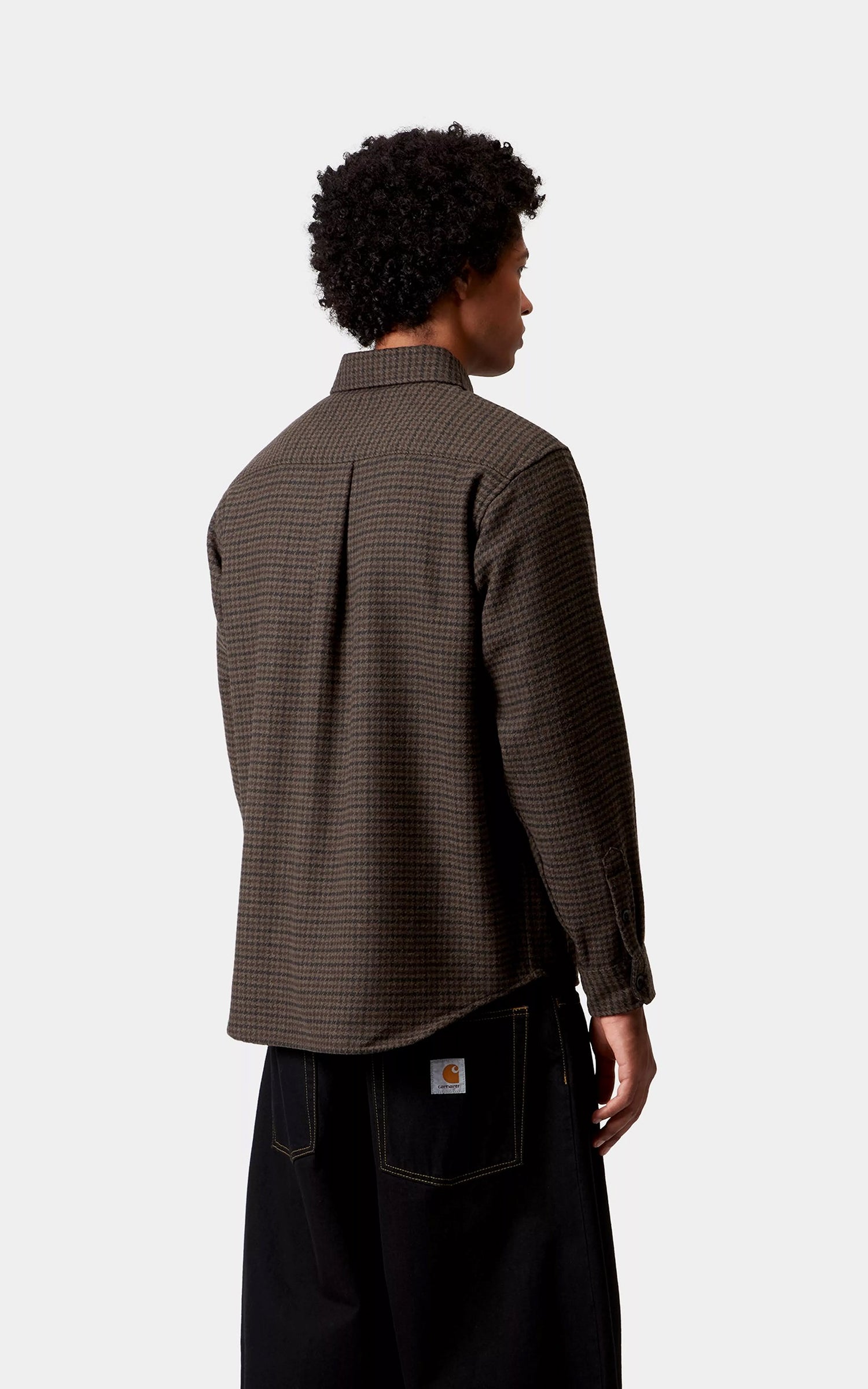 Carhartt WIP L/S Lowis Shirt Lowis Hounstooth/Vitola Heather
