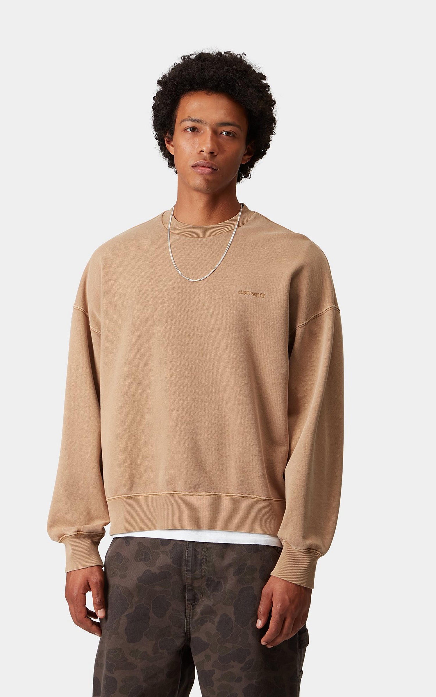 Carhartt WIP Benton Sweatshirt Garment Dyed Peanut