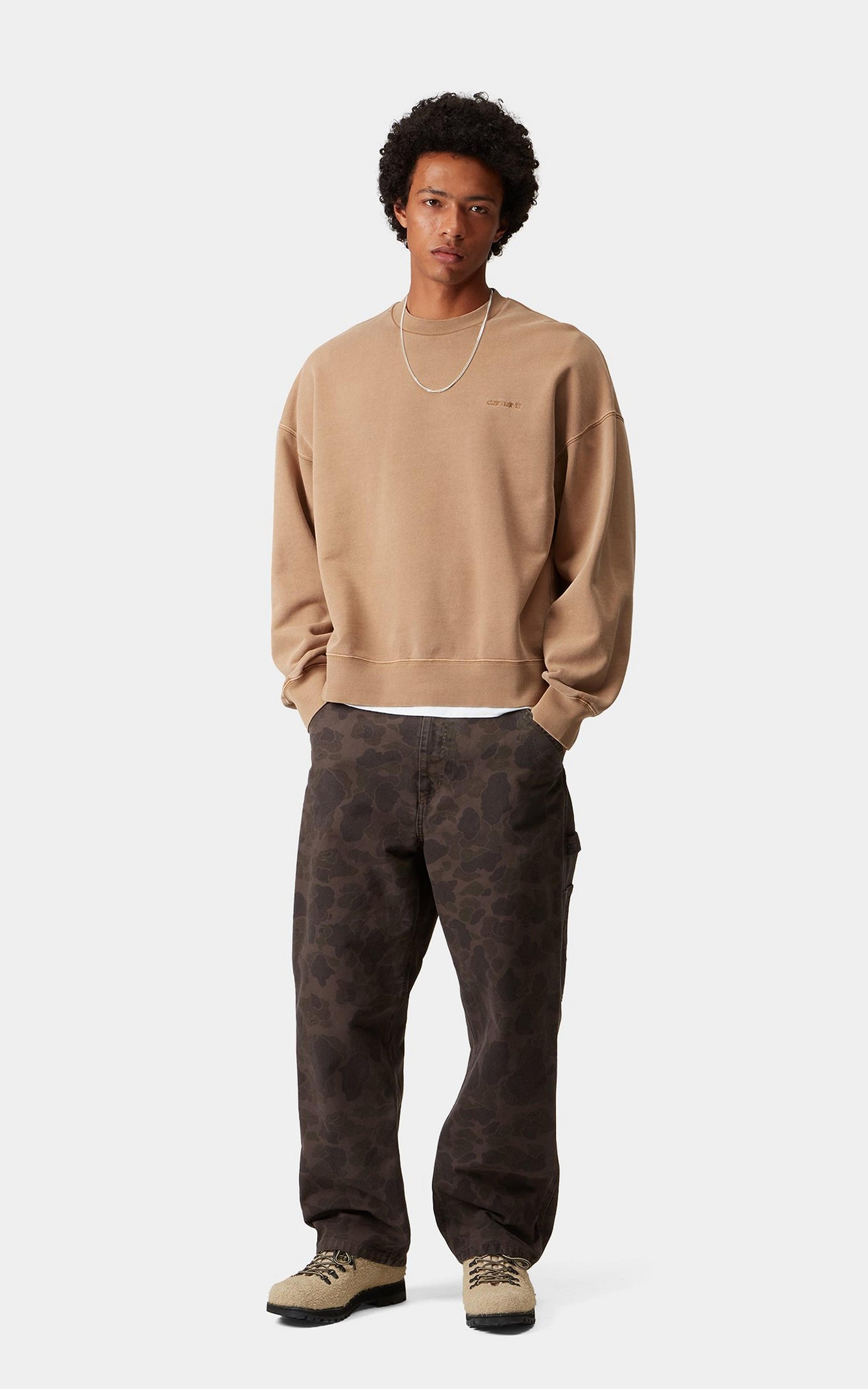 Carhartt WIP Benton Sweatshirt Garment Dyed Peanut