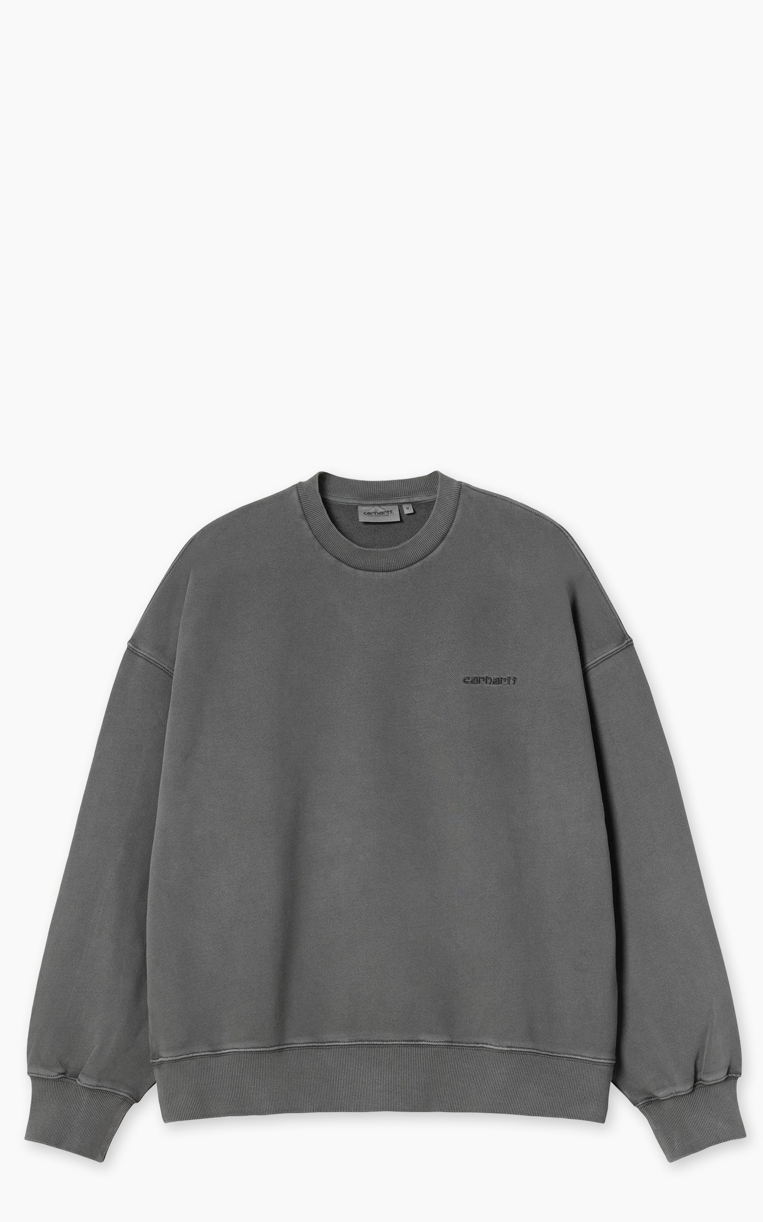 Carhartt WIP Benton Sweatshirt Garment Dyed Graphite