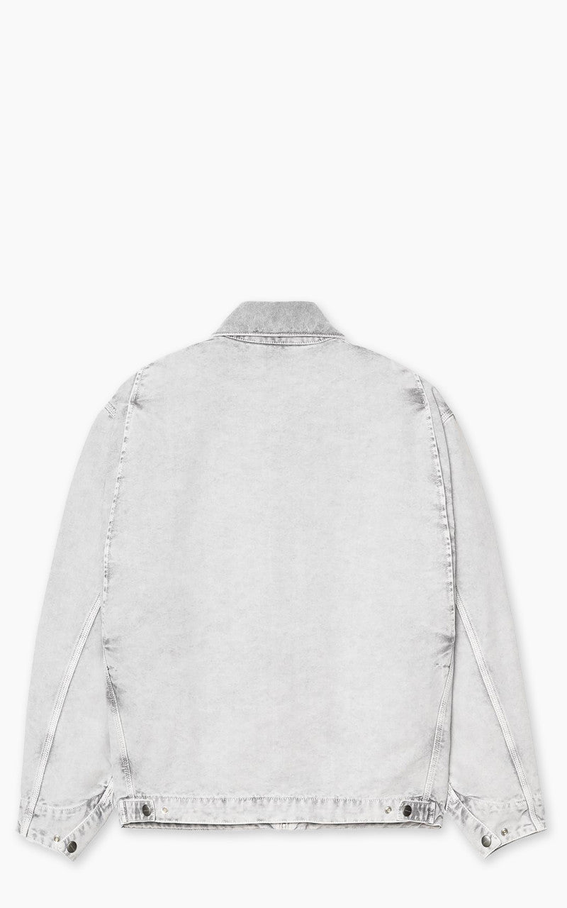 Carhartt WIP OG Detroit Jacket Dearborn Canvas Black/Black Chalk Wash