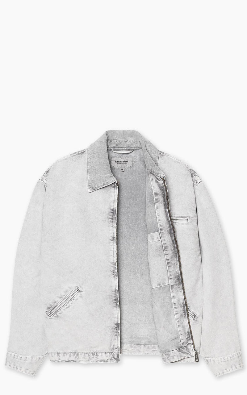 Carhartt WIP OG Detroit Jacket Dearborn Canvas Black/Black Chalk Wash