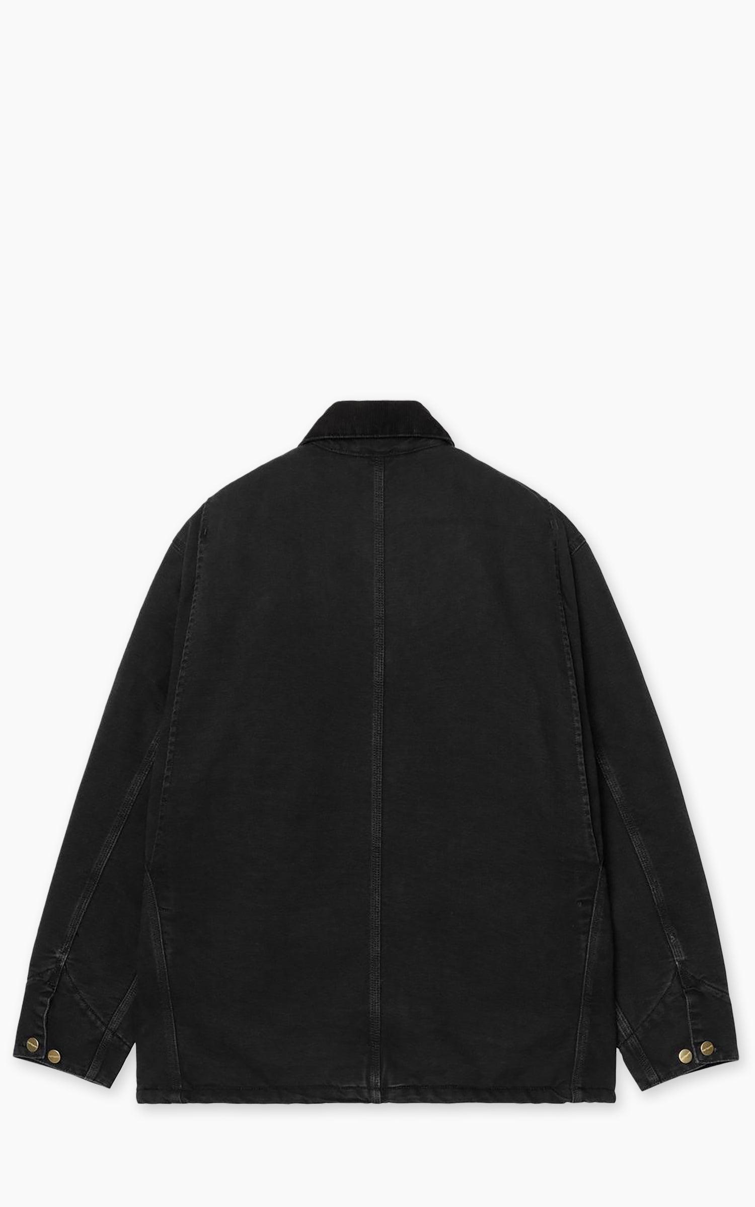 Carhartt WIP OG Chore Coat Dearborn Canvas Stone Wash Black/Black