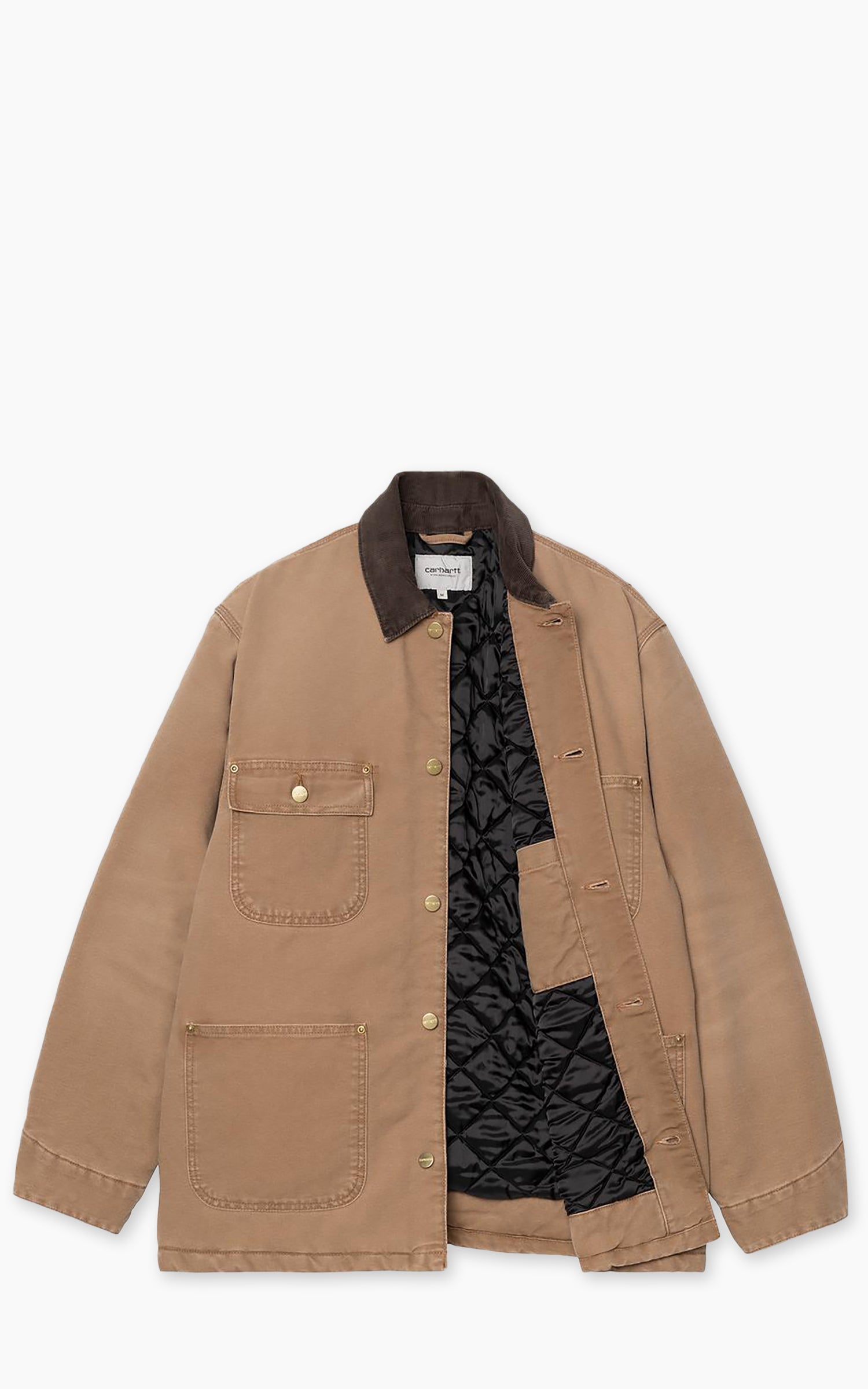 Carhartt WIP OG Chore Coat Dearborn Canvas Stone Wash Hamilton Brown/T