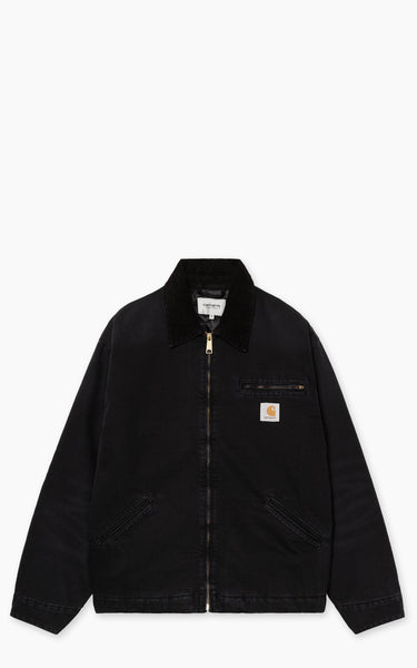 Carhartt WIP OG Detroit Jacket Dearborn Canvas Stone Black/Black