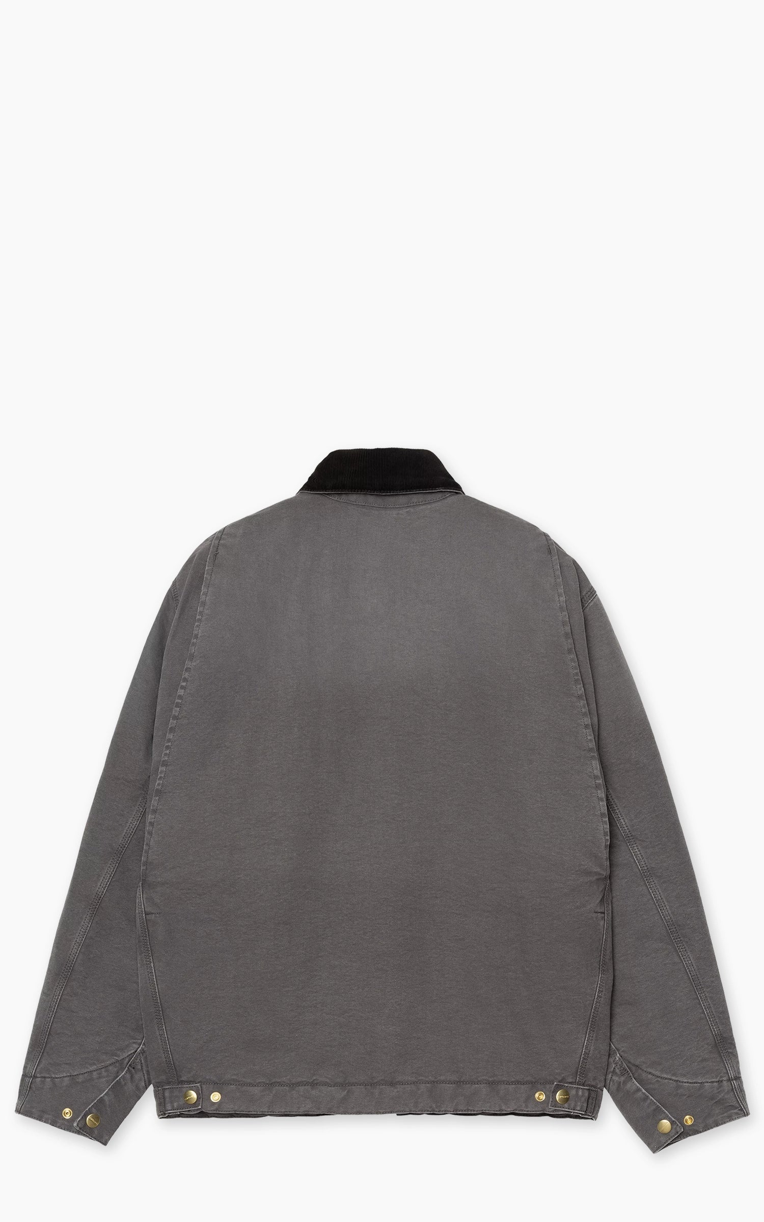 Carhartt WIP OG Detroit Jacket Dearborn Canvas Stone Graphite/Black