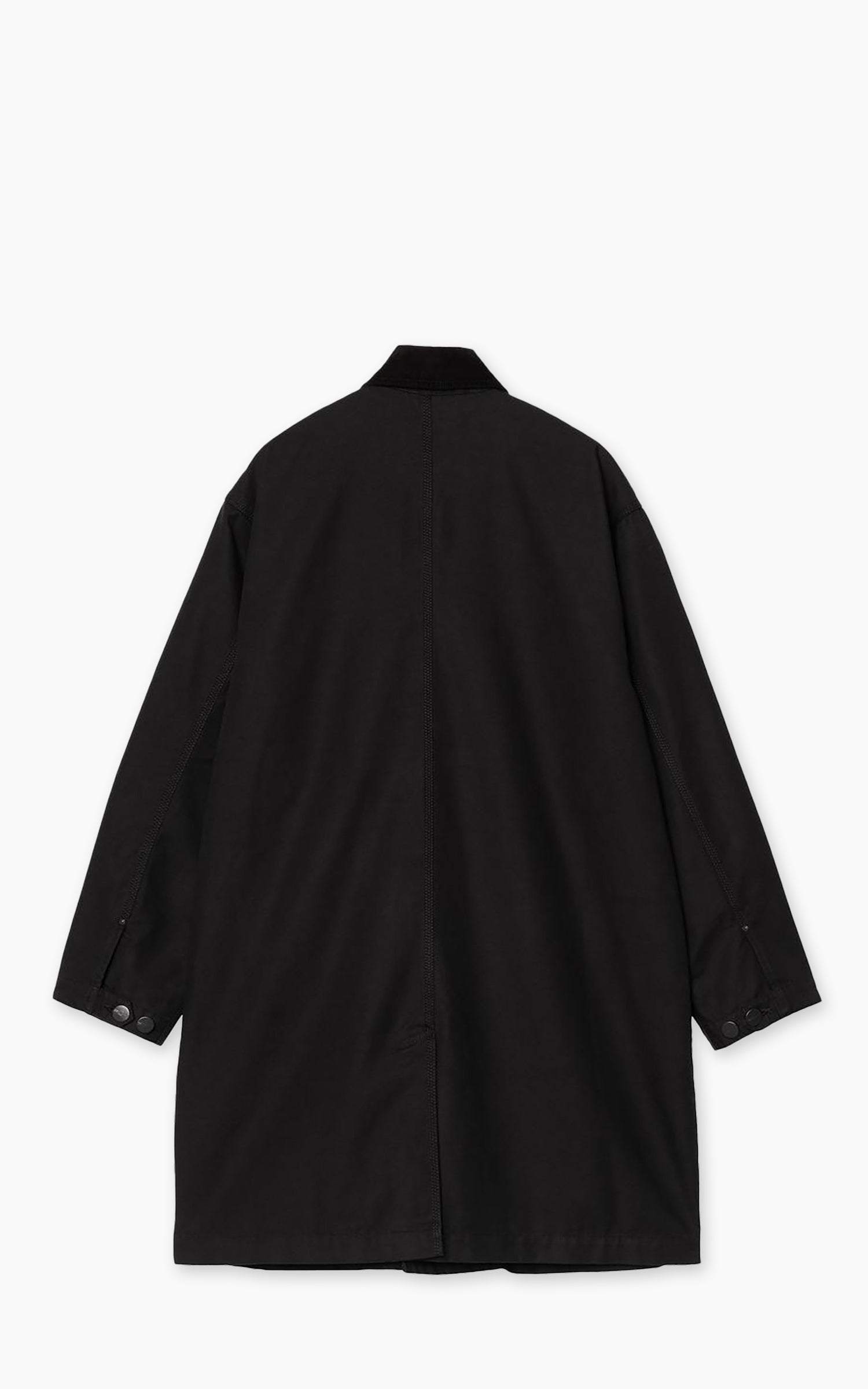 Carhartt WIP Webster Coat Hubbard Canvas Rinsed Black/Black