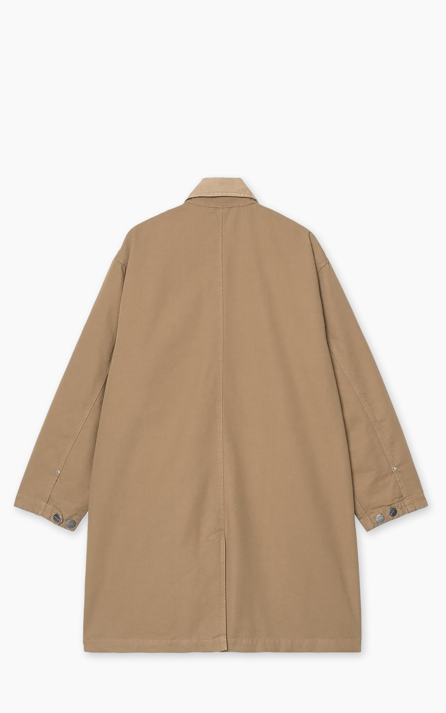 Carhartt WIP Webster Coat Hubbard Canvas Rinsed Leather/Leather