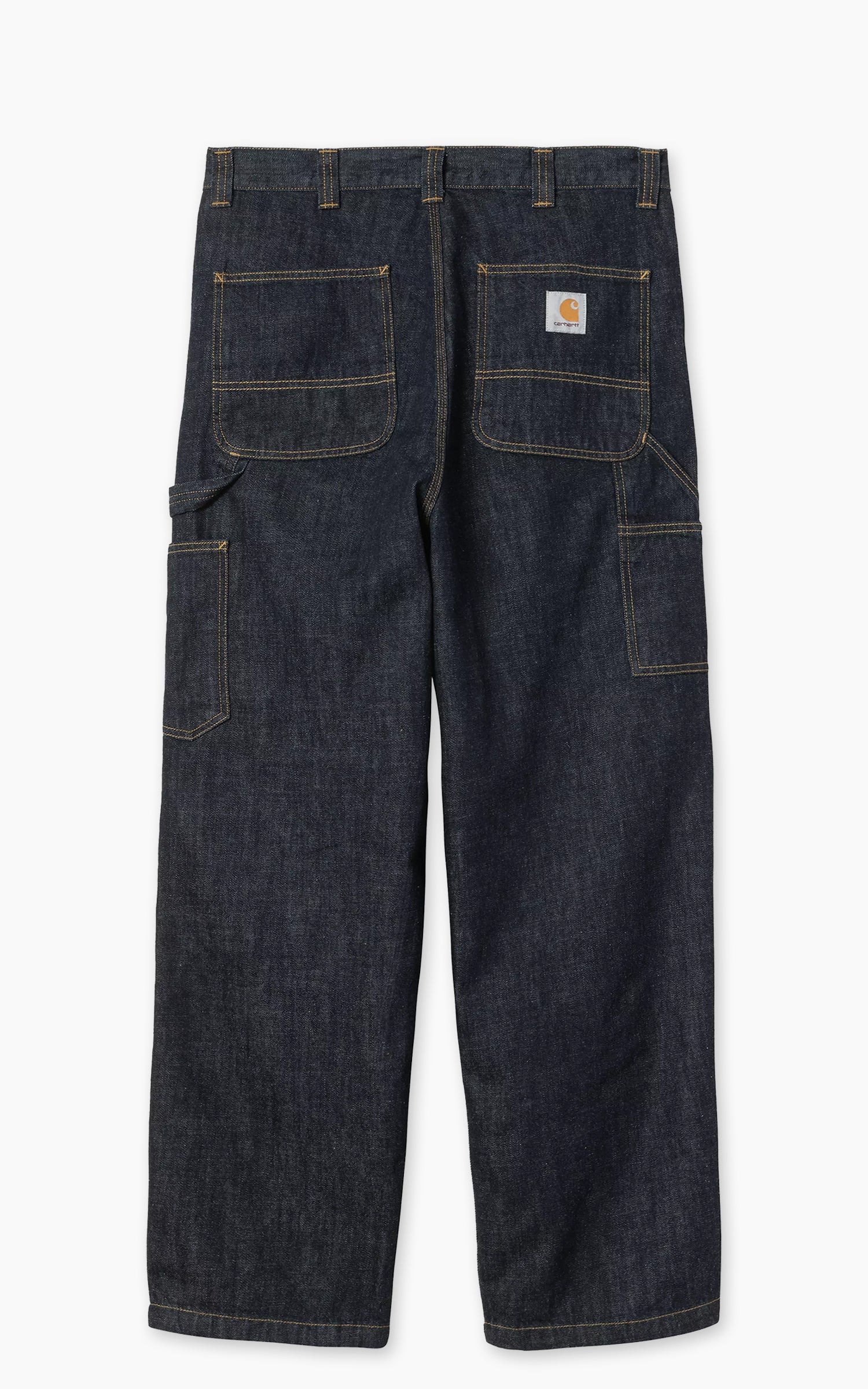 Carhartt WIP Double Knee Pant Camano Denim Rinsed Blue