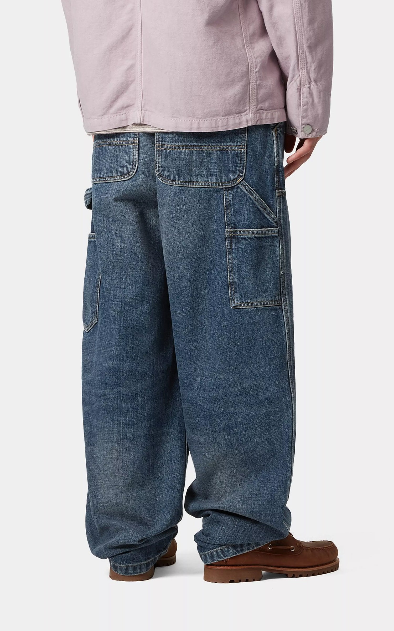 Carhartt WIP Double Knee Pant Camano Denim Dark Used Blue