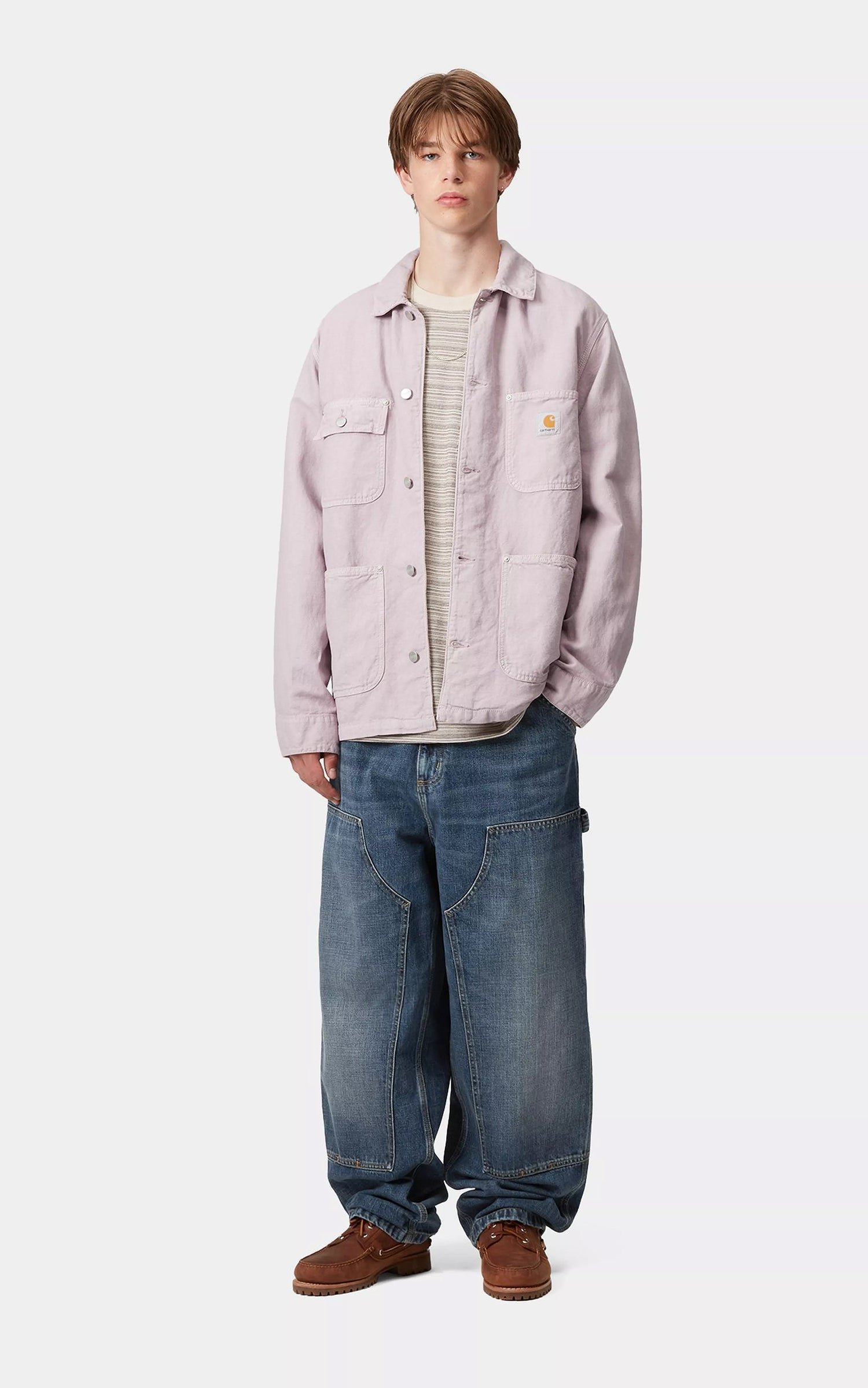 Carhartt WIP Double Knee Pant Camano Denim Dark Used Blue
