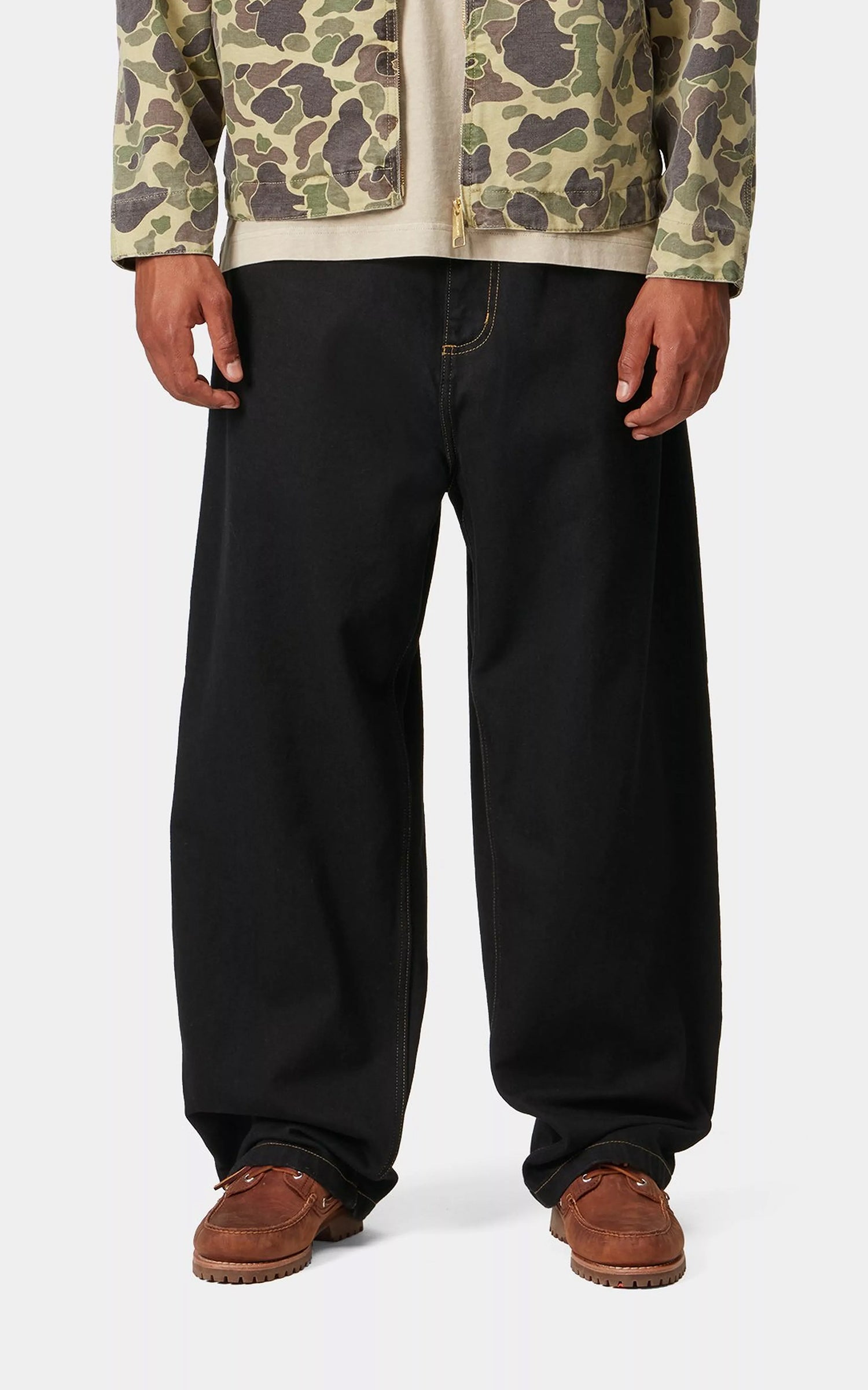 Carhartt WIP Brandon Pant Smith Denim Rinsed Black