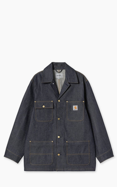 Carhartt WIP Aden Chore Coat Bradenton Denim Blue Rigid