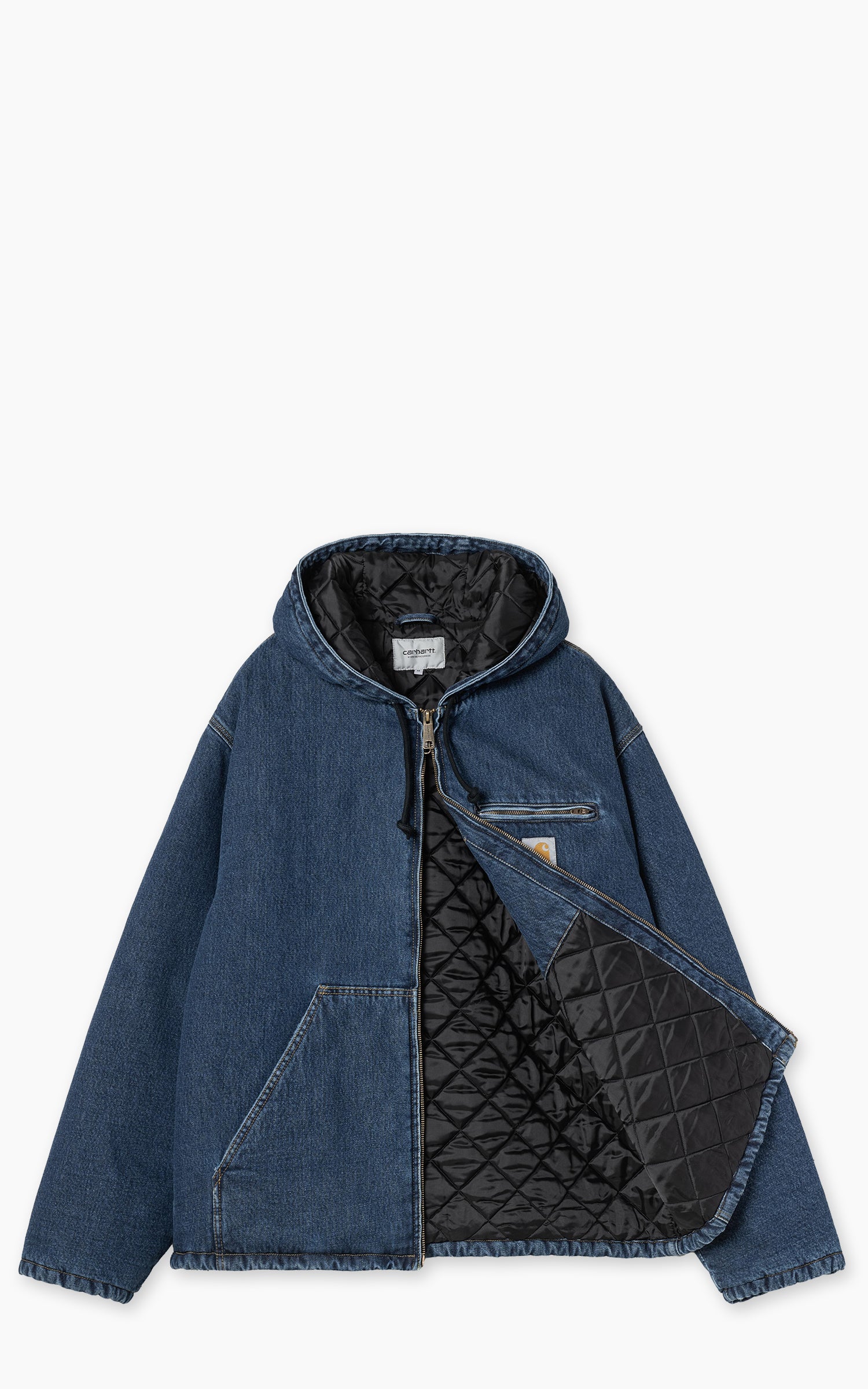 Carhartt WIP OG Detroit Jacket Dearborn Canvas Stone Black/Black Carhartt WIP OG Detroit Jacket Dearborn Canvas Stone Black/Black