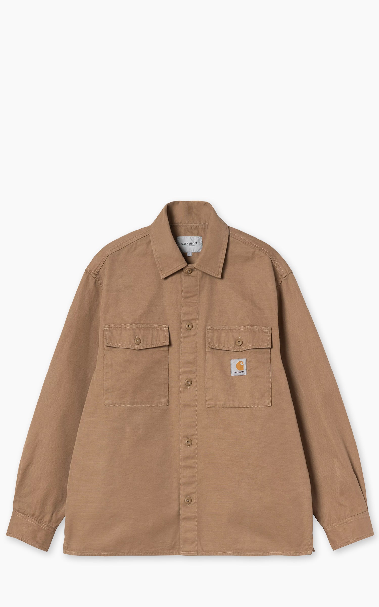 Carhartt WIP Kelly Shirt Jac Cooper Twill Rinsed Peanut