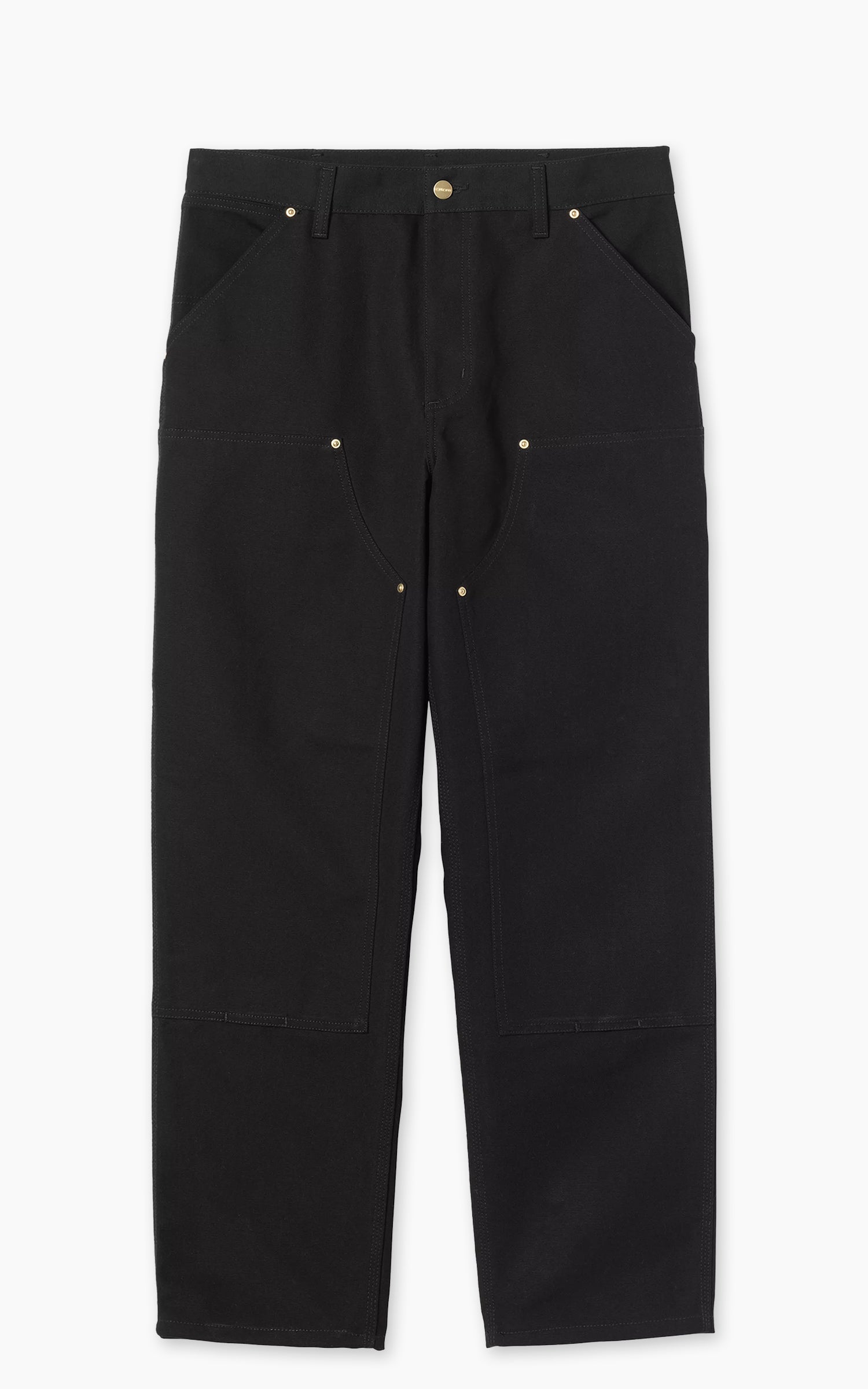 Carhartt WIP Double Knee Pant Dearborn Canvas Rigid Black