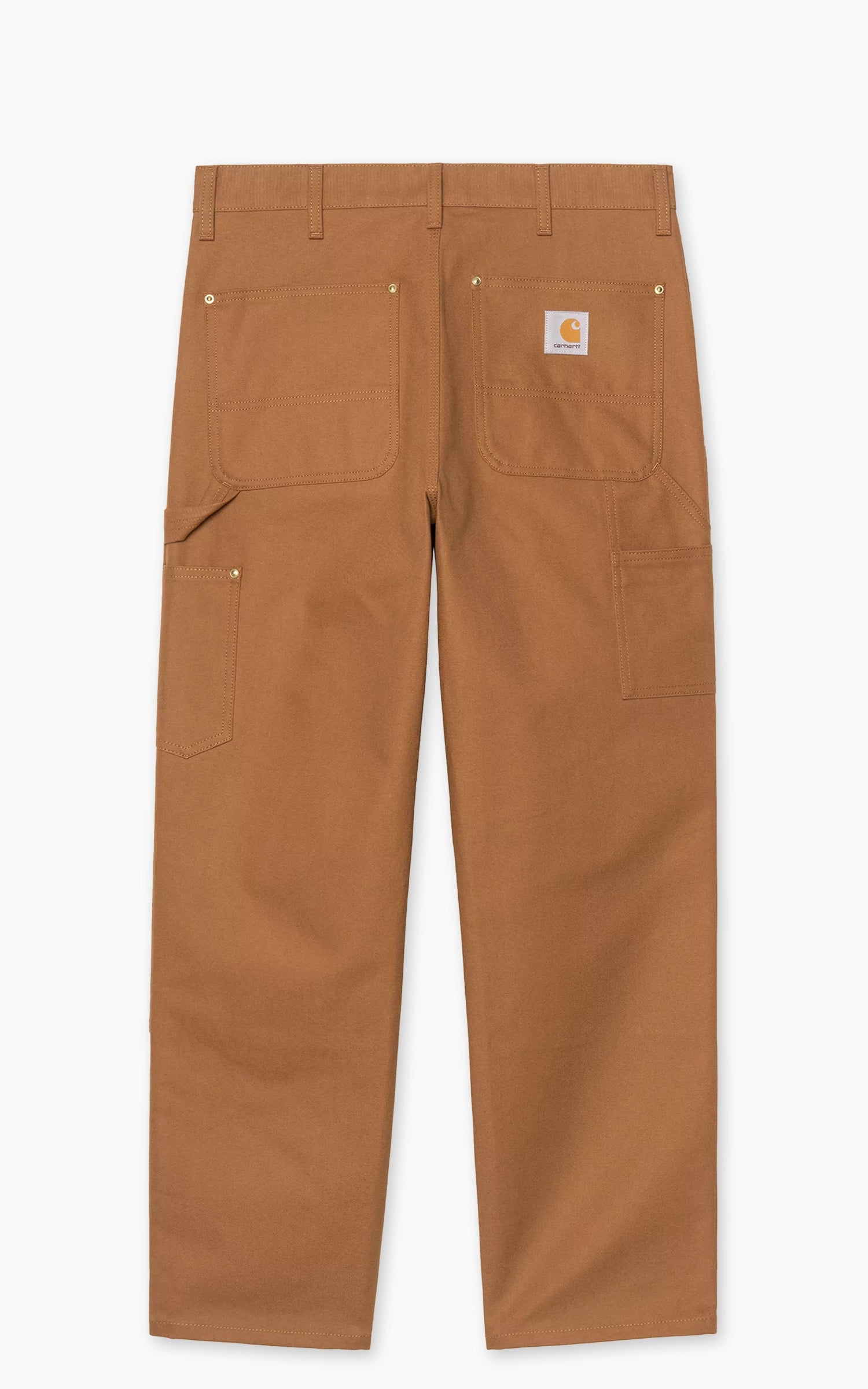 Carhartt WIP Double Knee Pant Dearborn Canvas Rigid Hamilton Brown