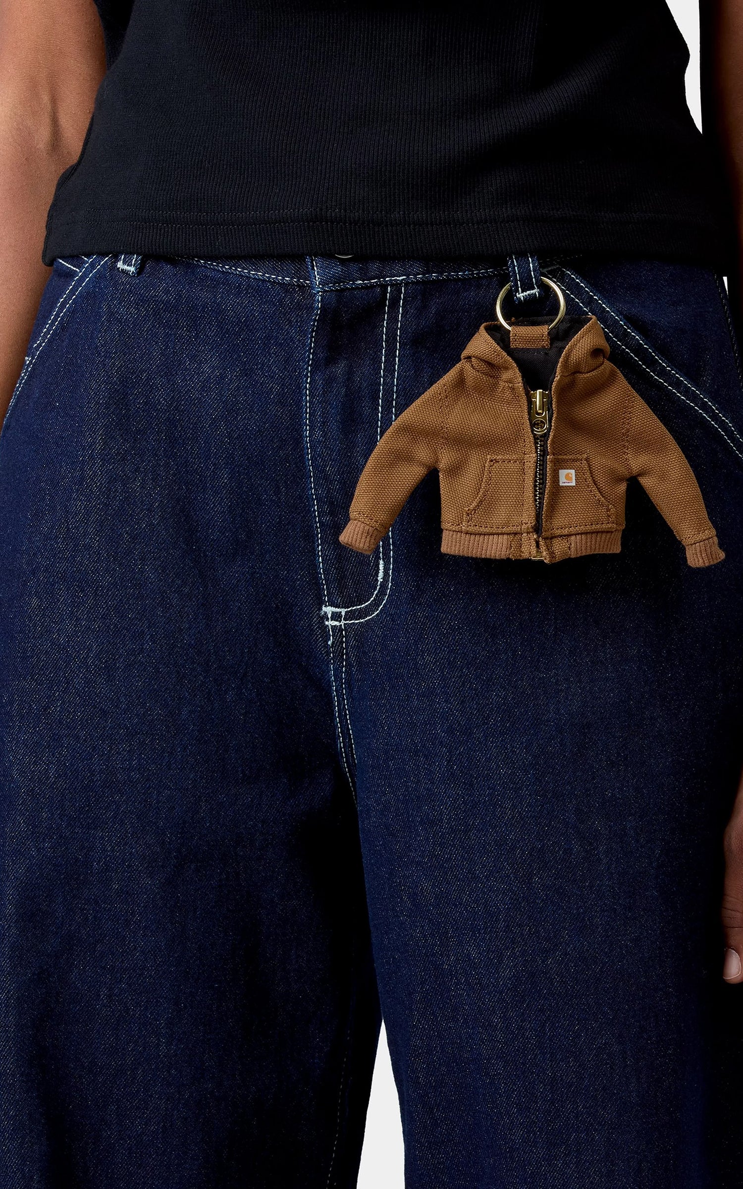 Carhartt WIP Mini Active Jacket Keychain Hamilton Brown