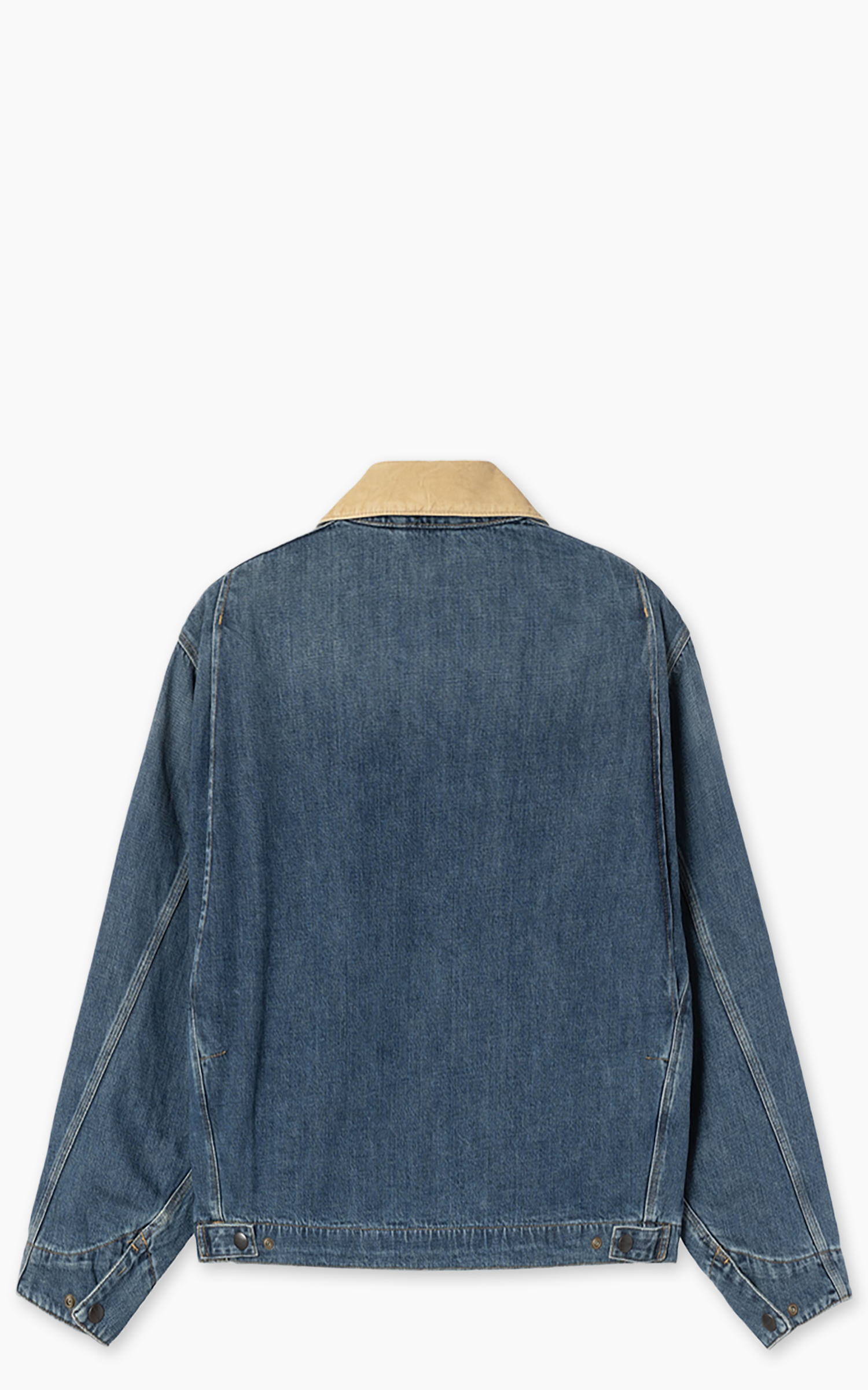 Carhartt WIP OG Detroit Jacket Camano Denim Dark Used Wash Blue/Dusty H Brown
