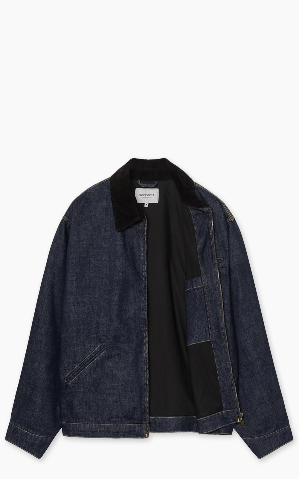Carhartt WIP OG Detroit Jacket Camano Denim Rinsed Blue/Black