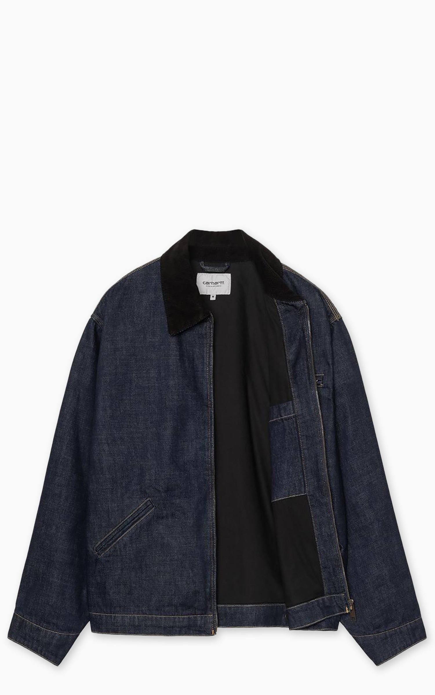 Carhartt WIP OG Detroit Jacket Camano Denim Rinsed Blue/Black