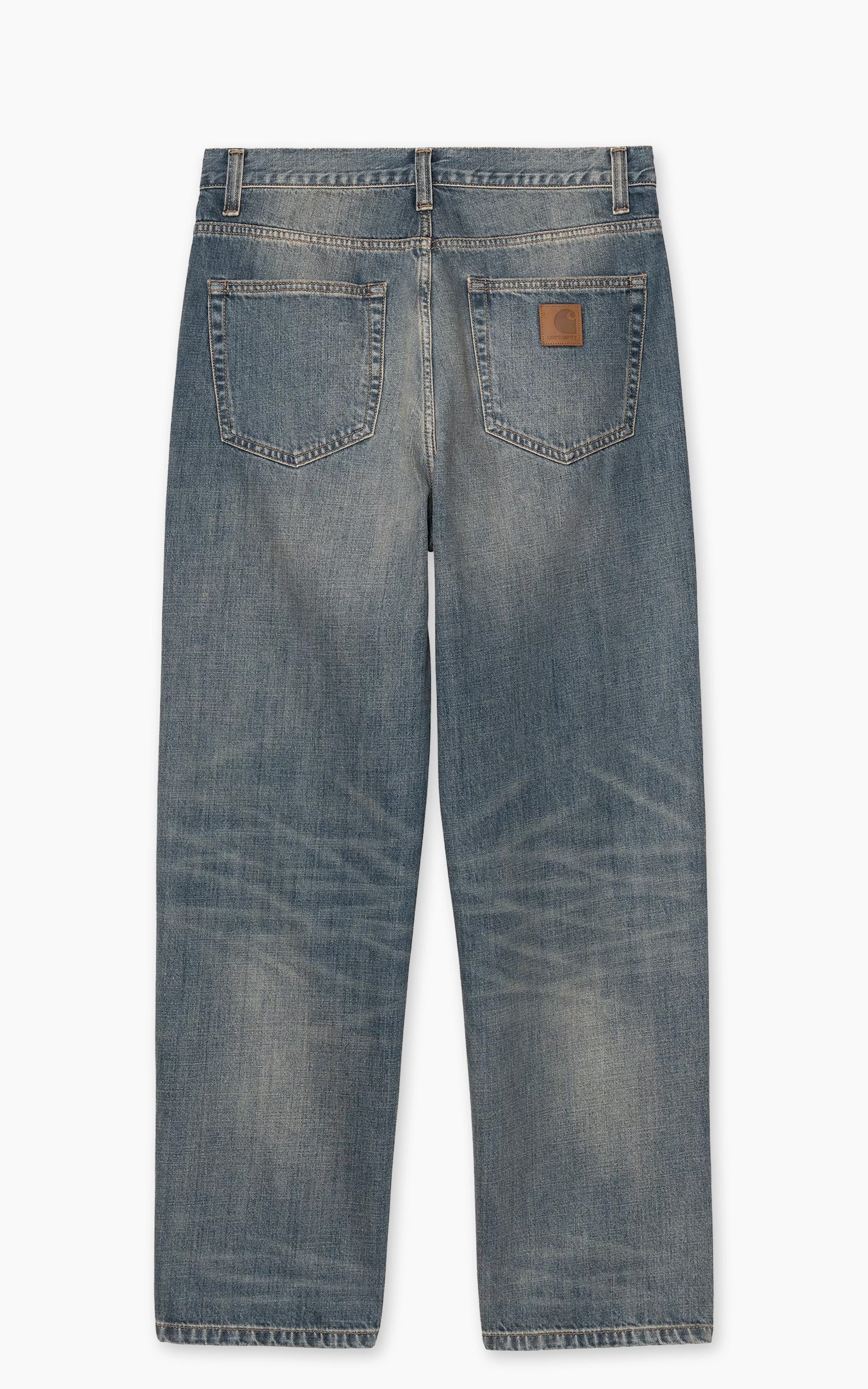 Carhartt WIP Aaron Pant Camano Denim Worn Used Wash Blue