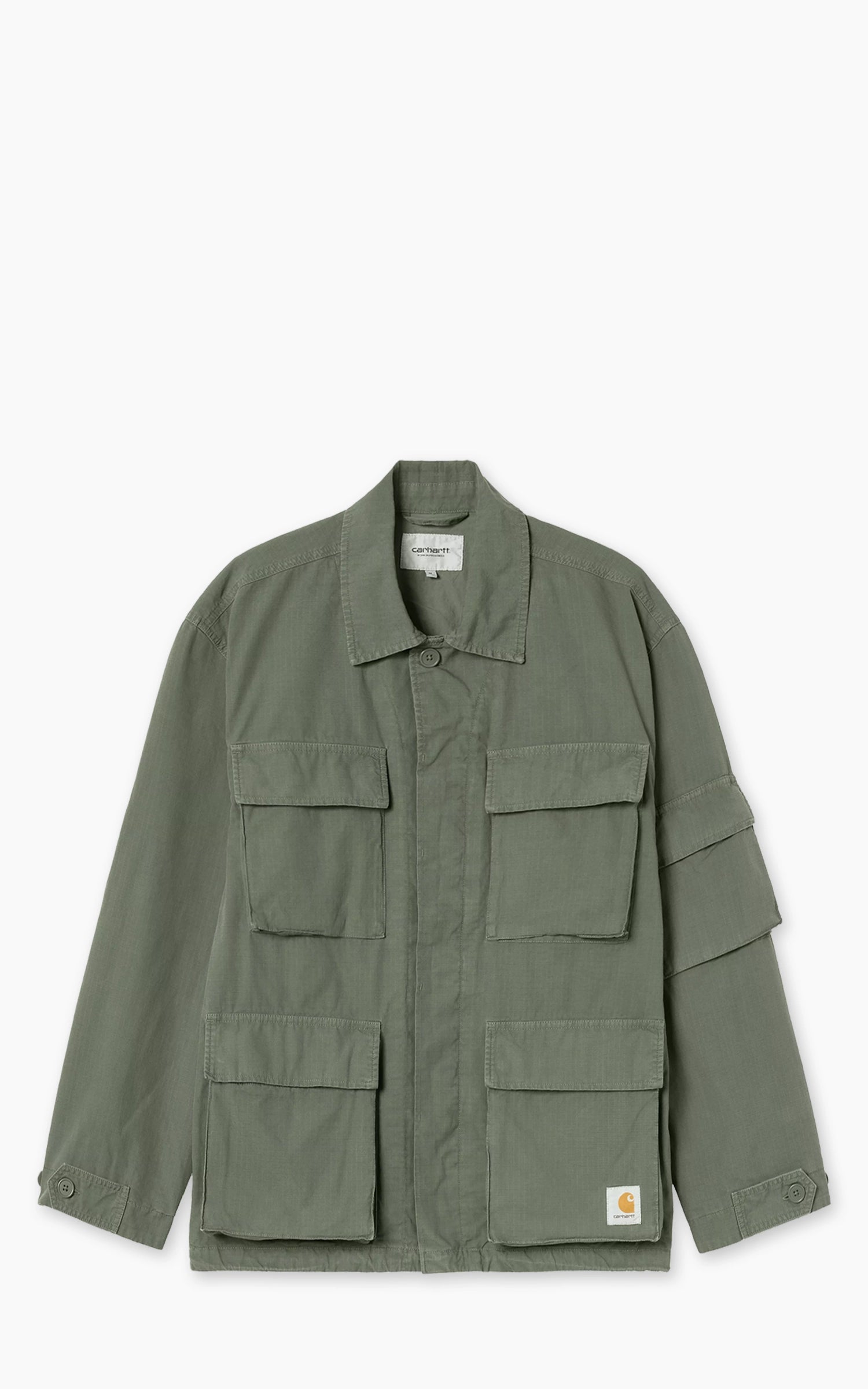 Carhartt WIP Manderson Jacket Cotton Columbia Ripstop Garment Dyed Leaf