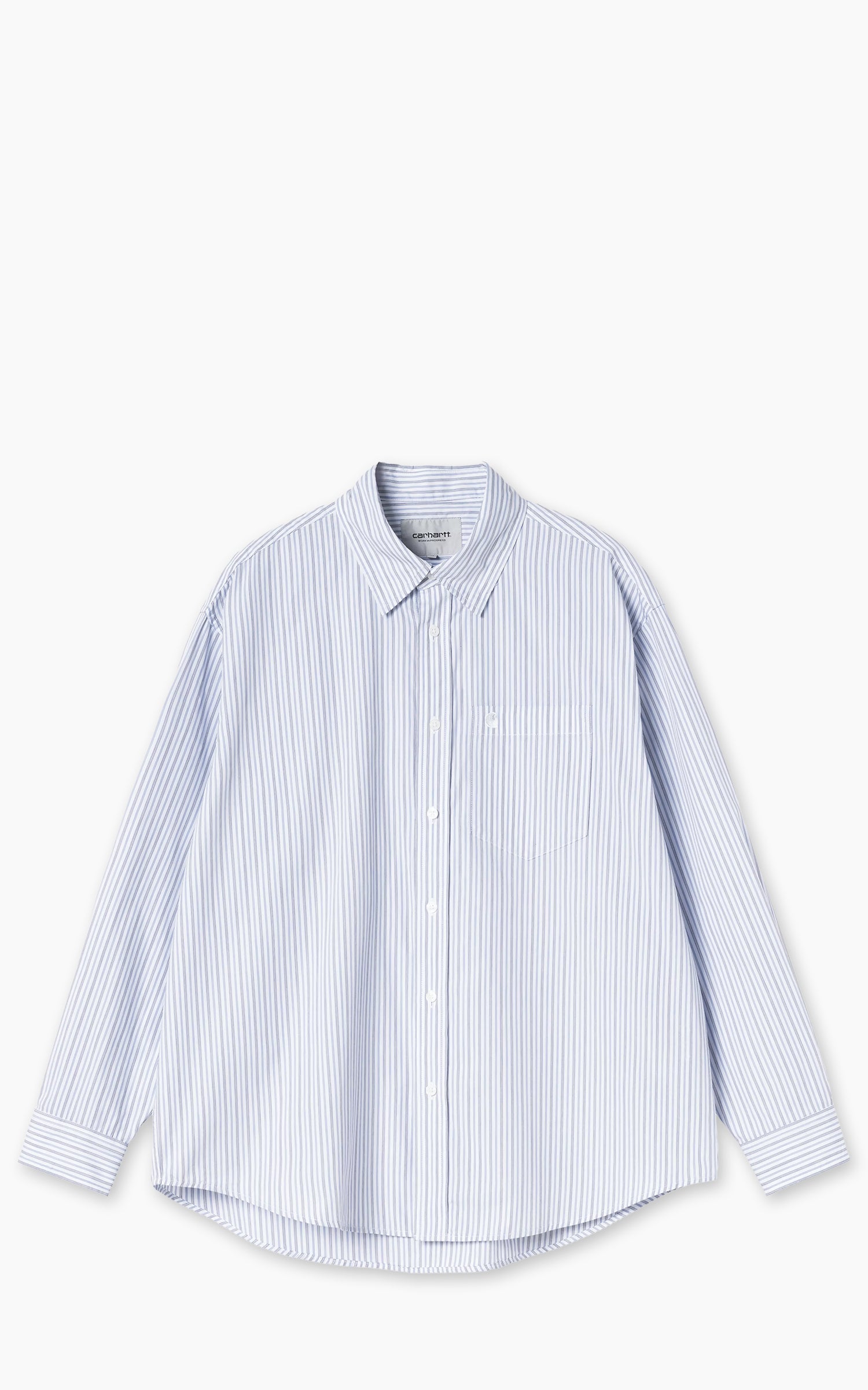 Carhartt WIP L/S Keene Shirt Keene Stripe/White