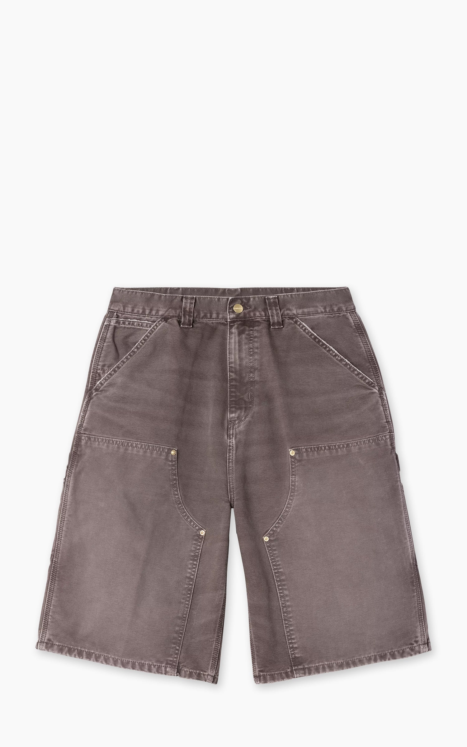 Carhartt WIP OG Double Knee Short Dearborn Canvas Destroy Wash Tobacco