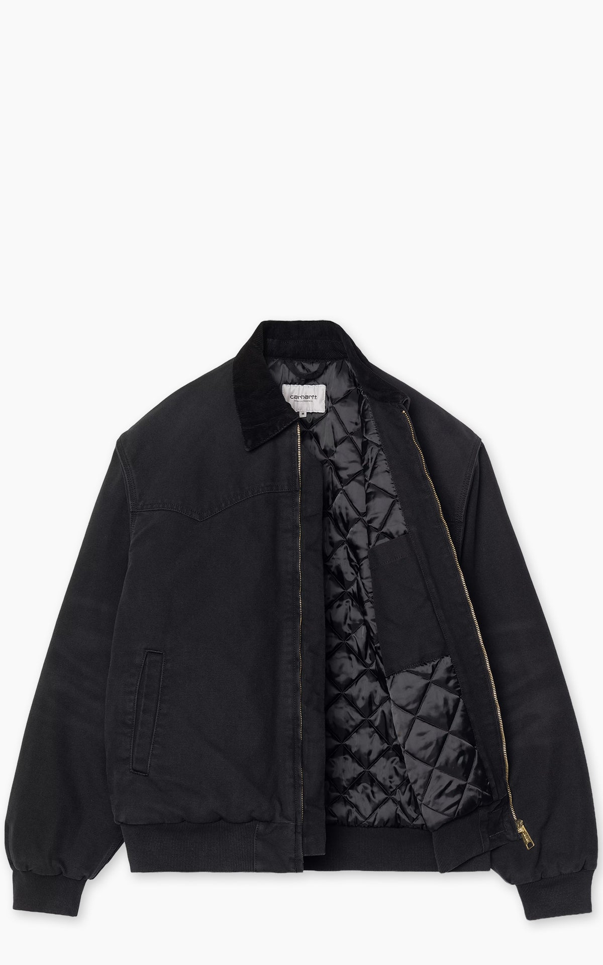 Carhartt WIP OG Santa Fe Jacket Dearborn Canvas Stone Canvas Black/Black