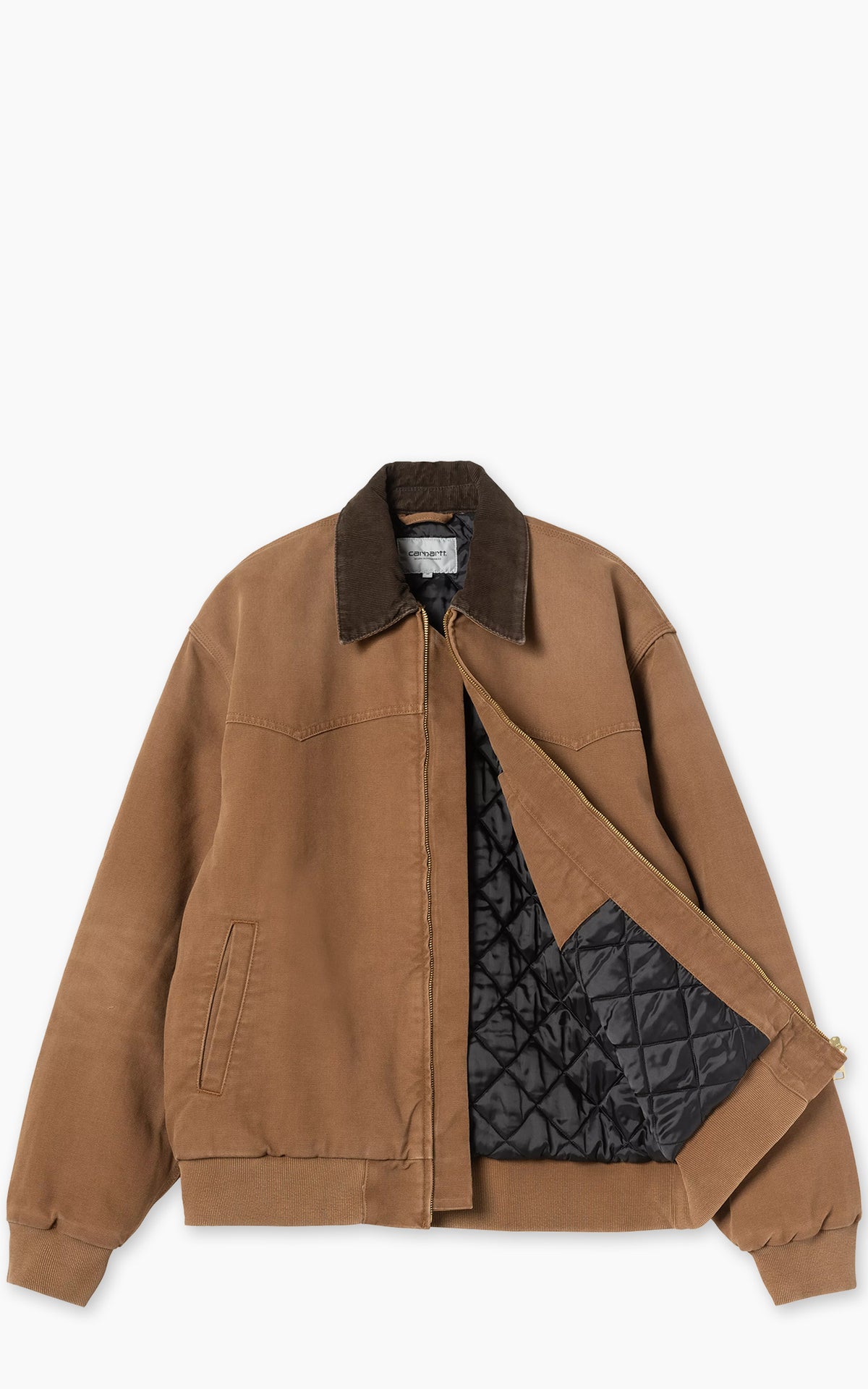 Carhartt WIP OG Santa Fe Jacket Dearborn Canvas Stone Canvas WIP H Brown/Tobacco