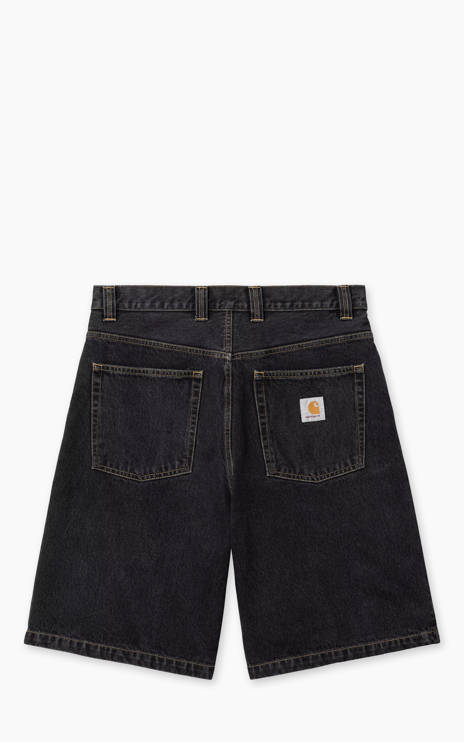 Carhartt WIP Brandon Short Smith Denim Stone Washed Black